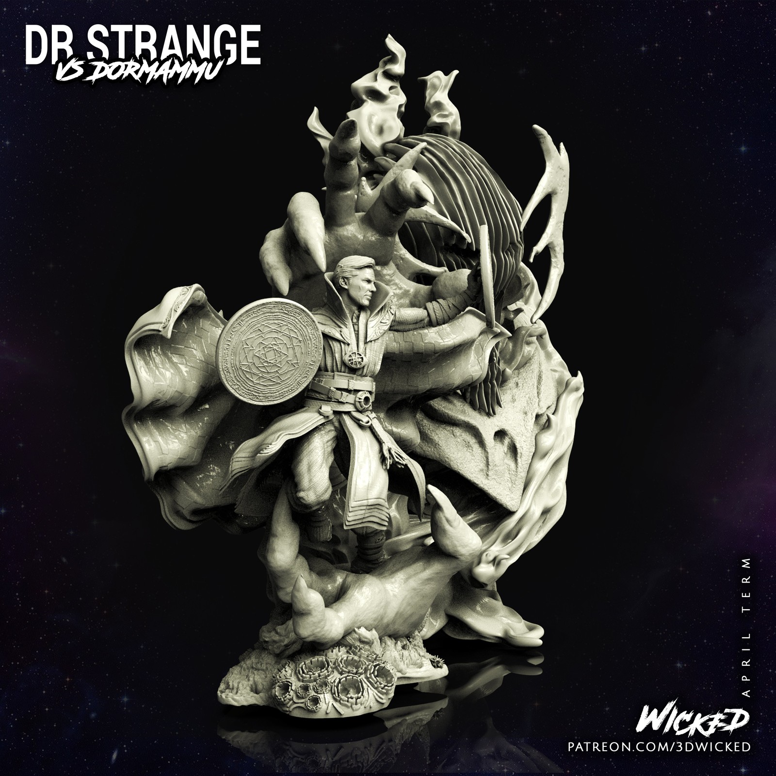 Marvel Doctor Strange vs Dormammu Diorama - Image 5