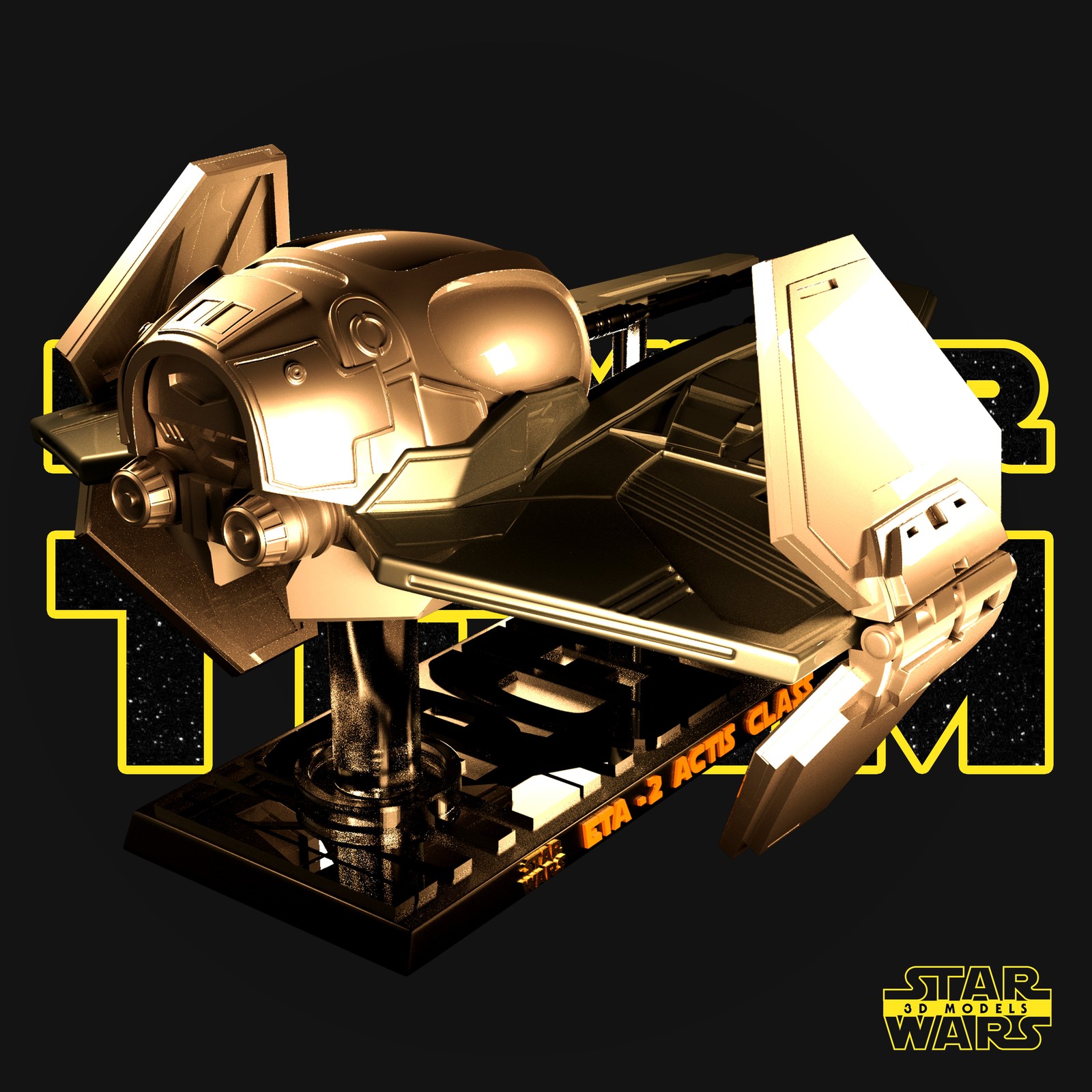 ETA-2 Actis-Class "Ship" (Star Wars) - Image 2