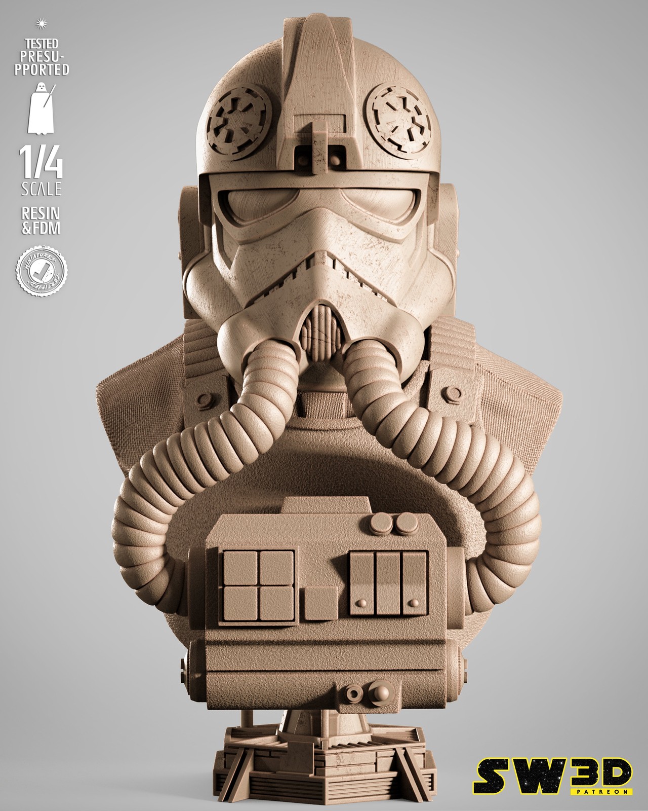 Elite Tie Fighter Portrait Bust