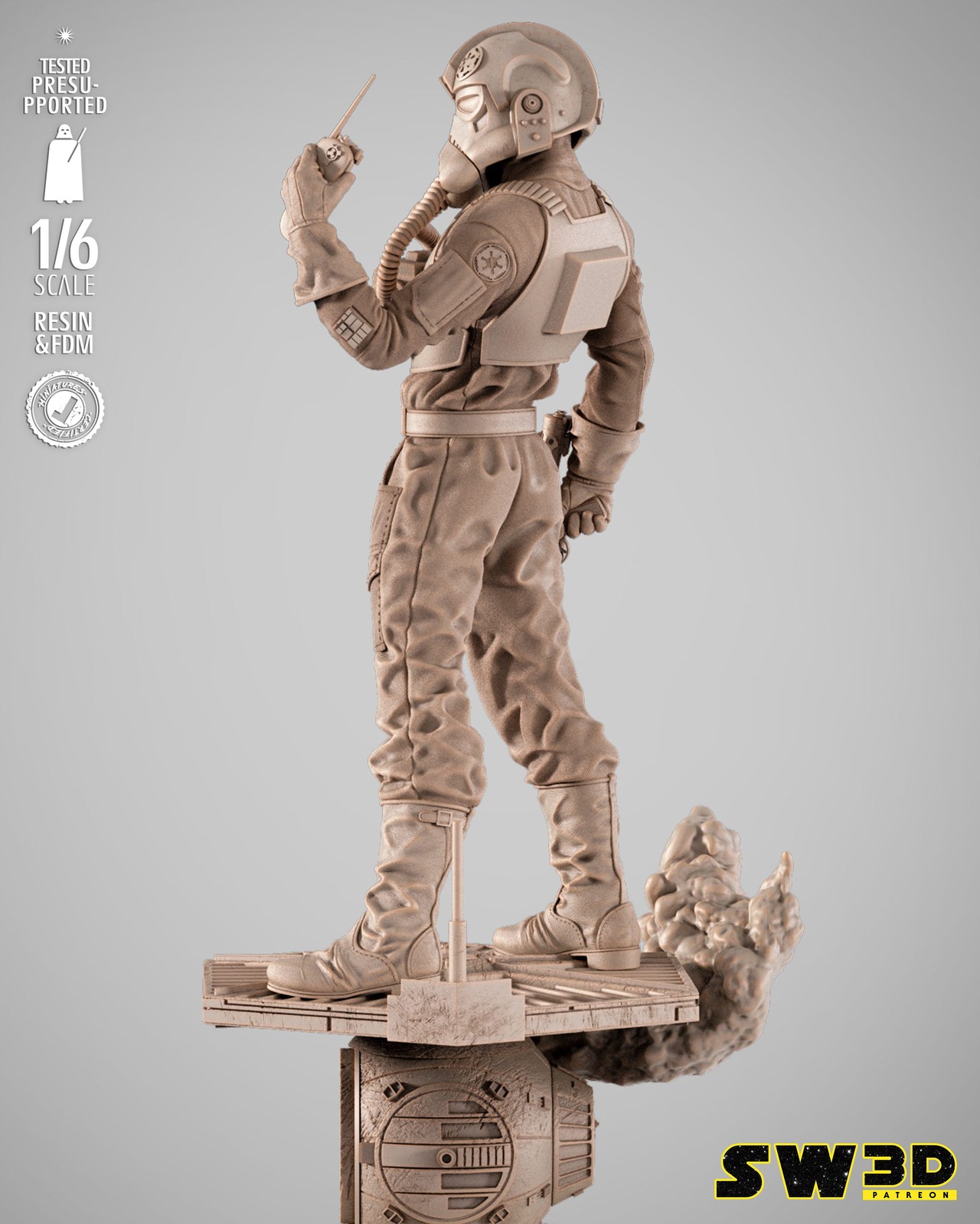 Elite Tie Fighter Sculpture - Image 3