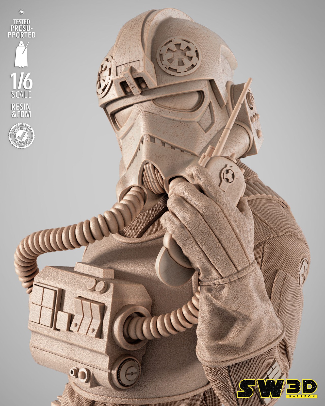 Elite Tie Fighter Sculpture - Image 4