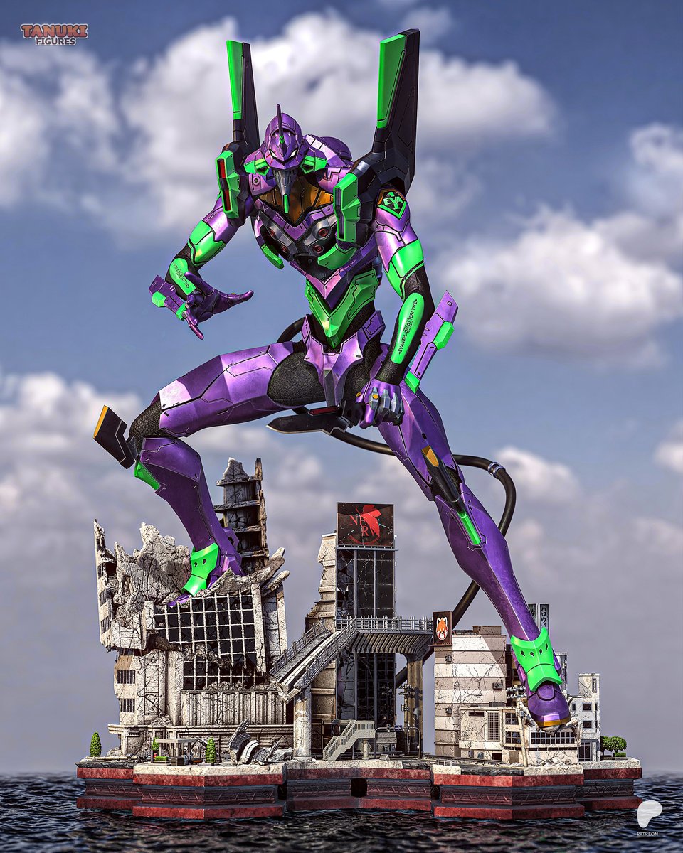 Eva Unit-01 - Diorama (Neon Genesis Evangelion)