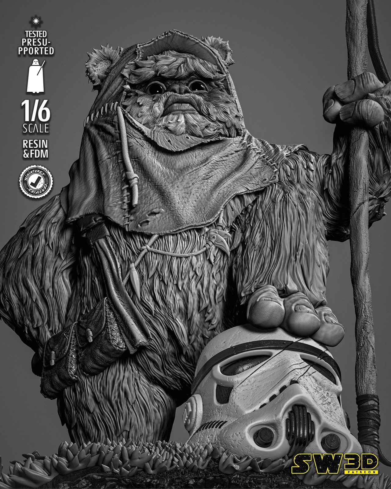 Ewok 1 Sculpture - Image 4