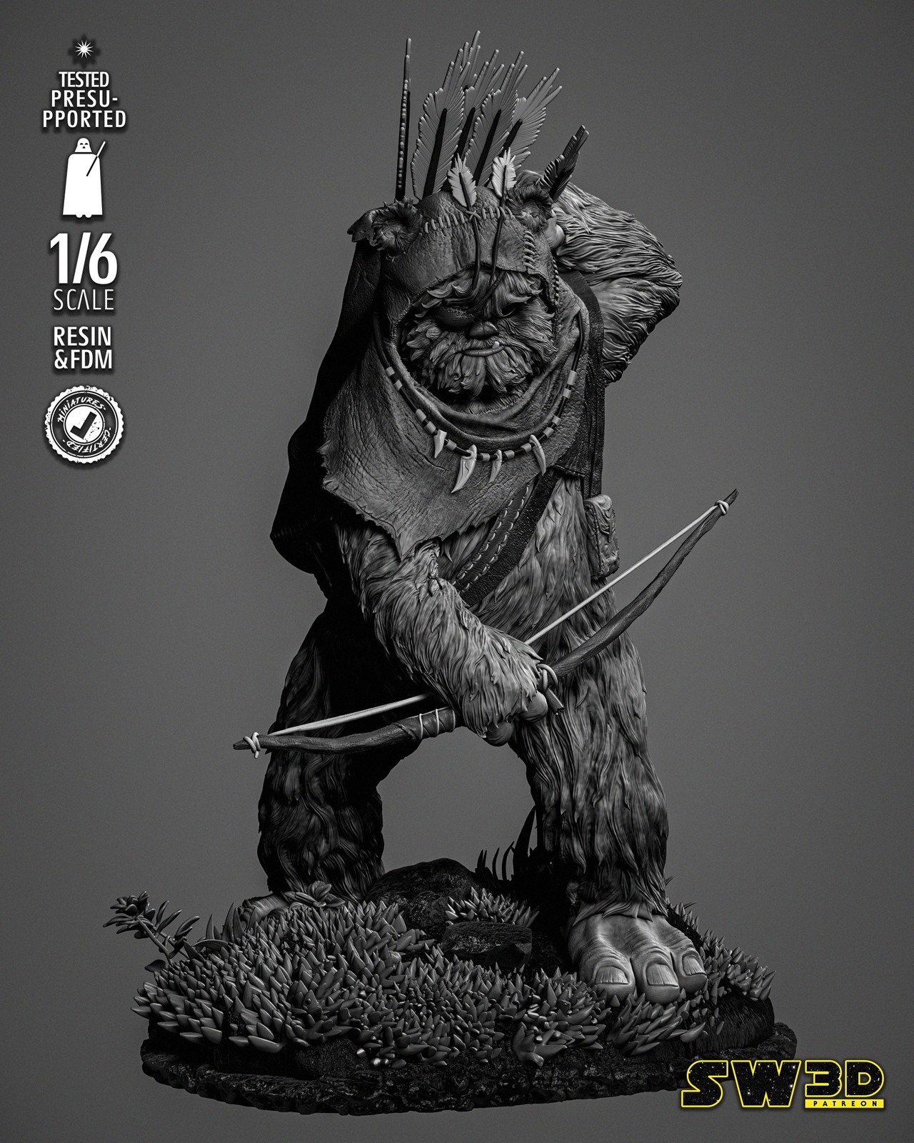 Ewok 3 Sculpture - Image 2