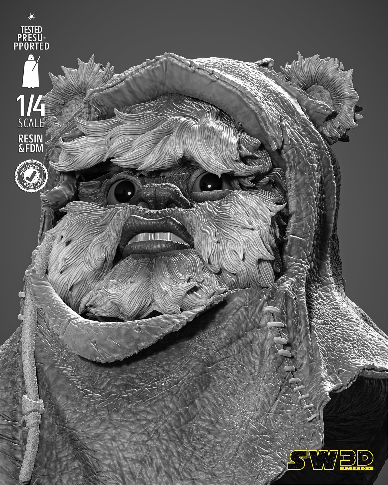 Ewok Portrait Bust - Image 3