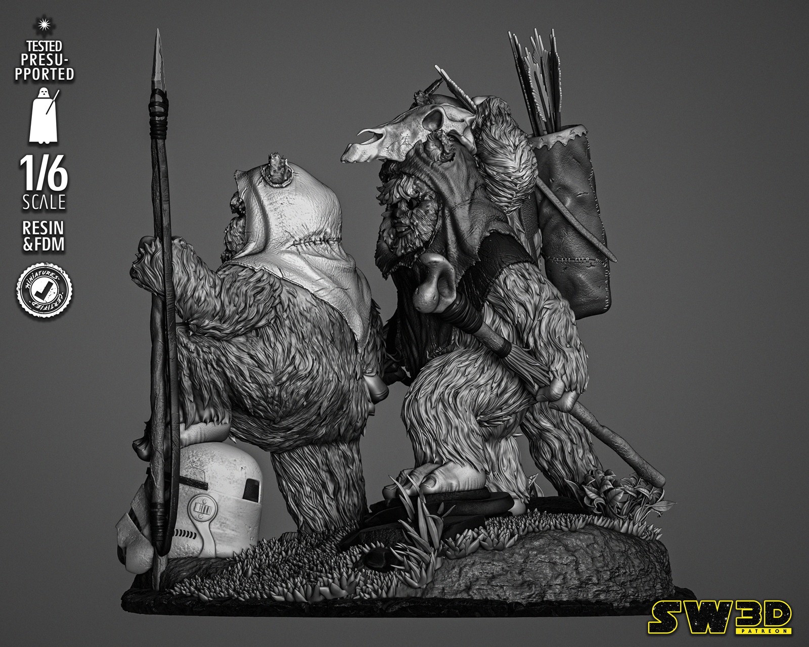 Ewoks Diorama Sculpture - Image 3