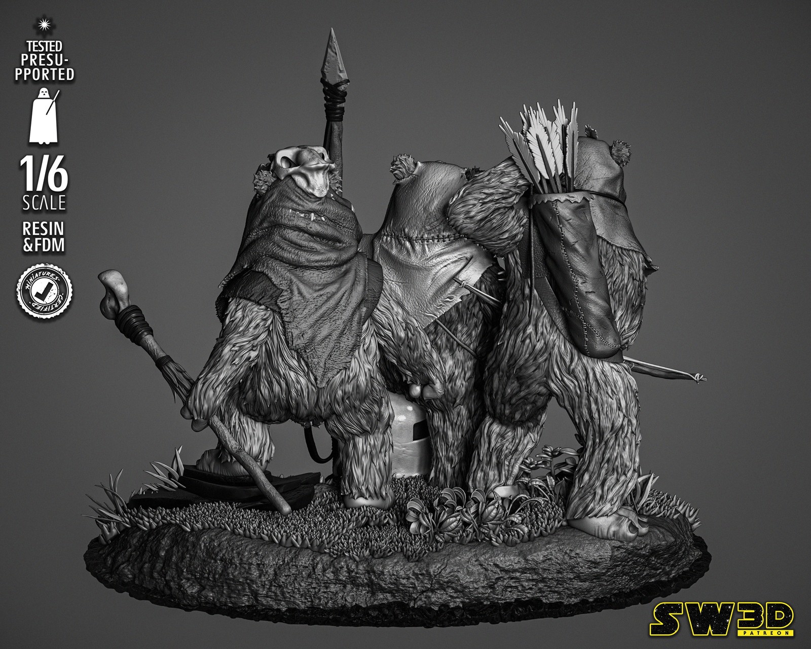 Ewoks Diorama Sculpture - Image 4