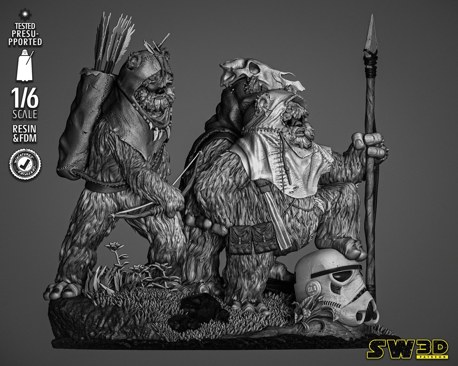 Ewoks Diorama Sculpture - Image 5