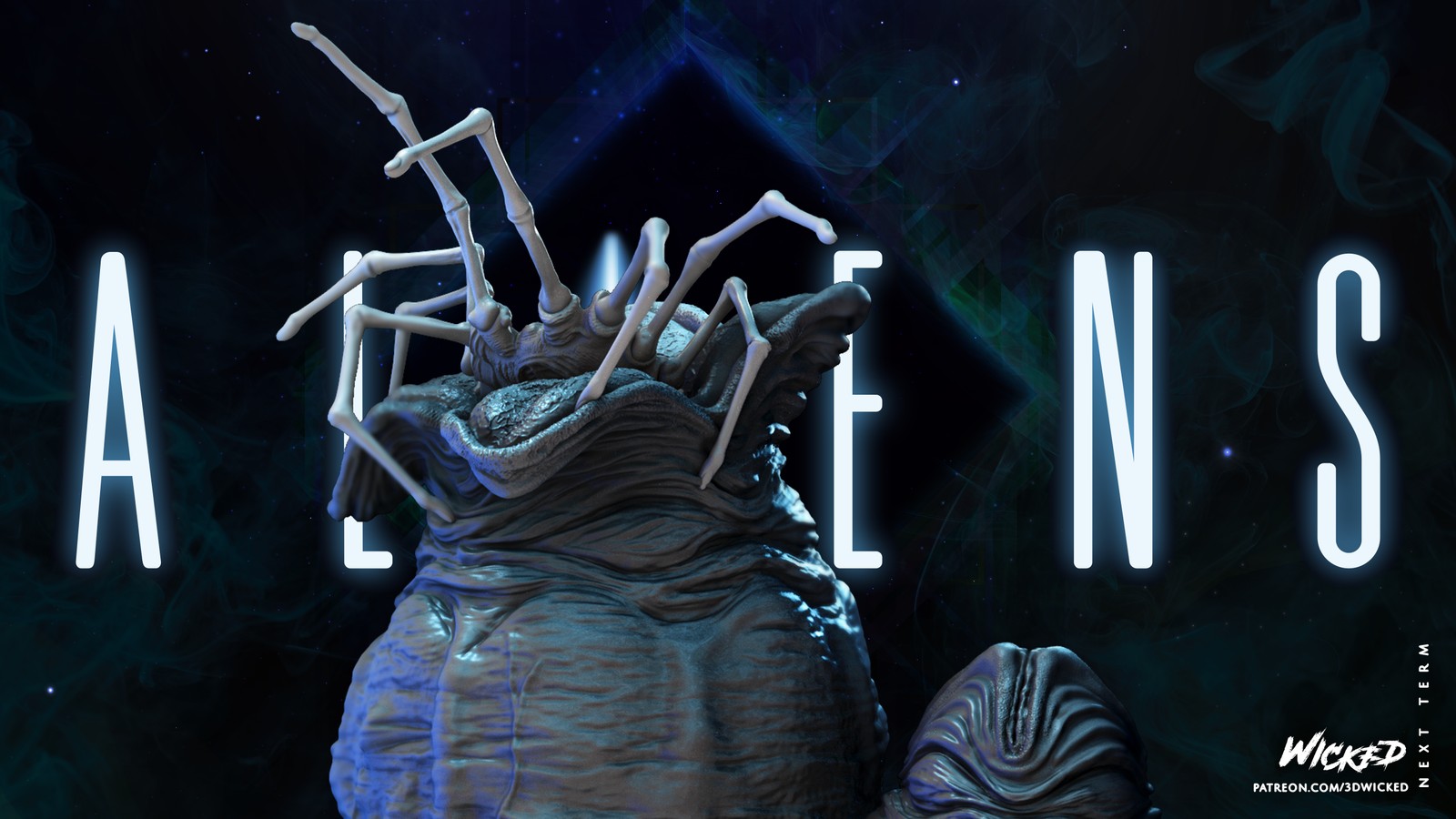 Aliens Facehugger Sculpture