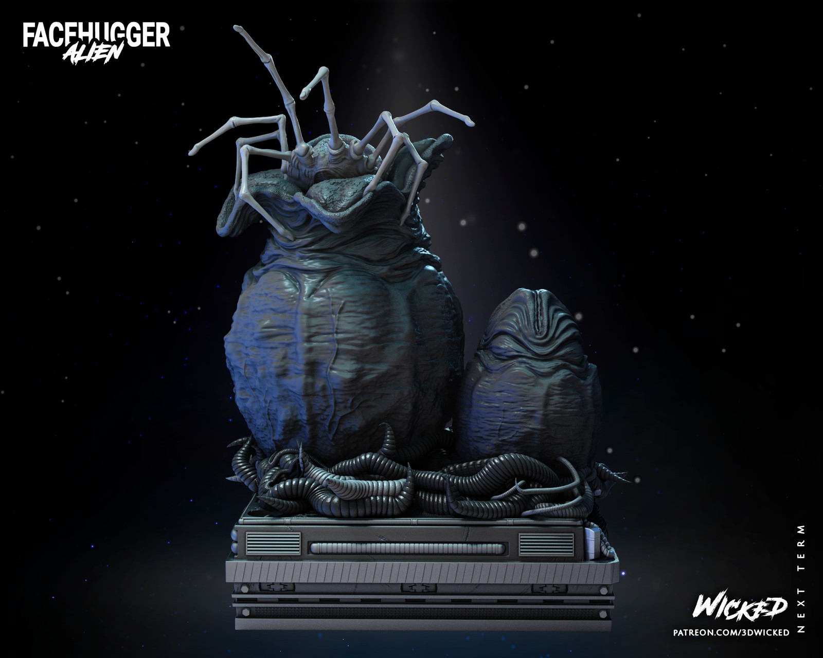 Aliens Facehugger Sculpture - Image 2