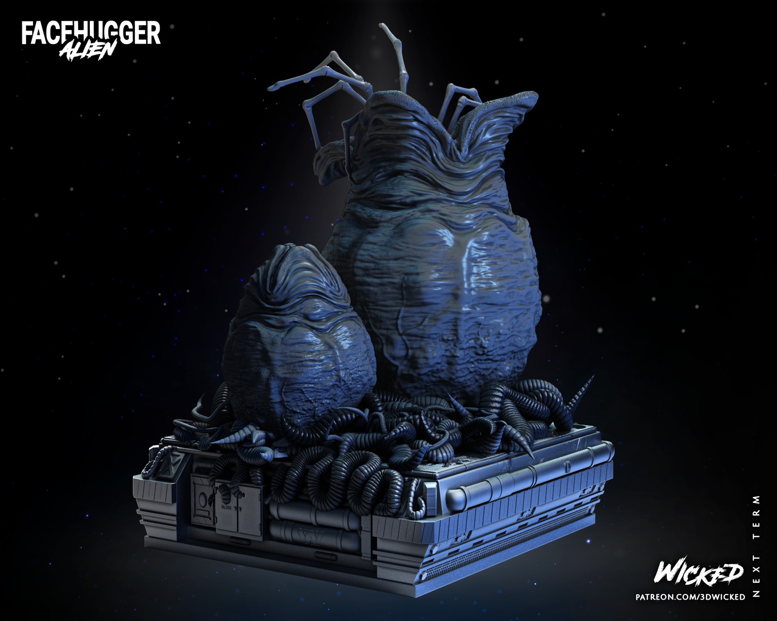 Aliens Facehugger Sculpture - Image 3