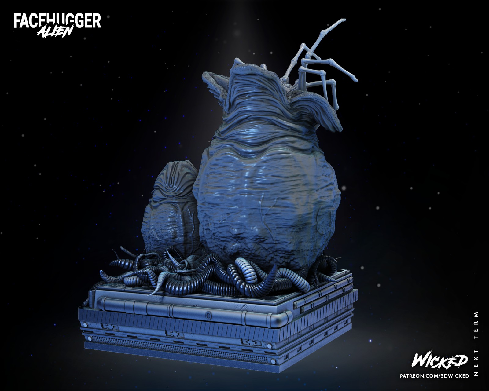 Aliens Facehugger Sculpture - Image 4