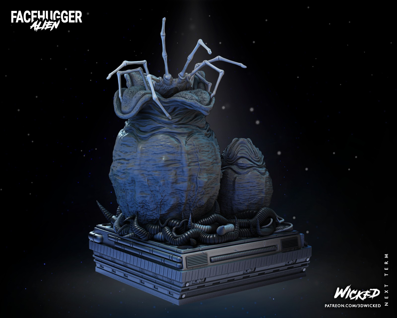 Aliens Facehugger Sculpture - Image 5