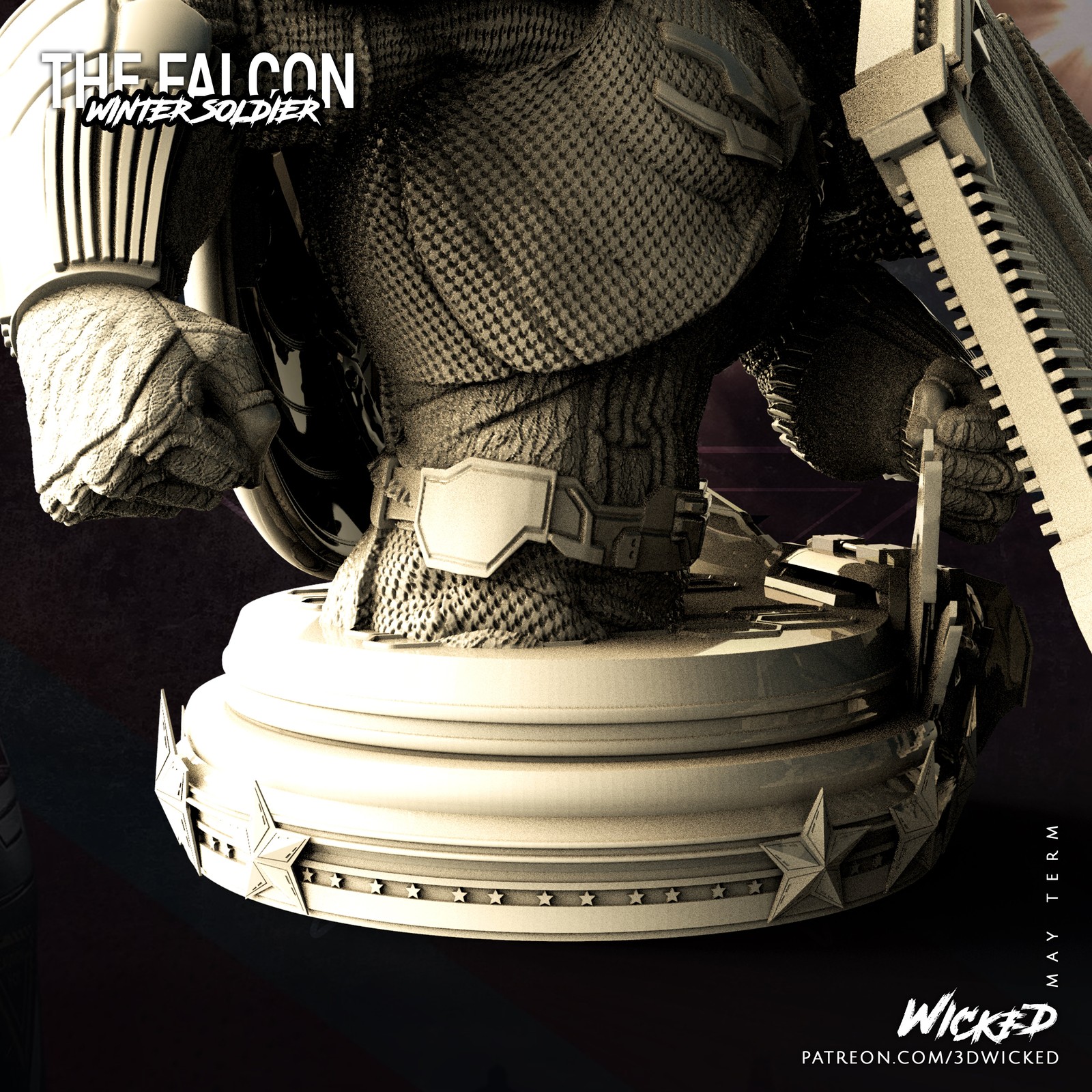 Marvel Falcon - Captain America Bust - Image 5