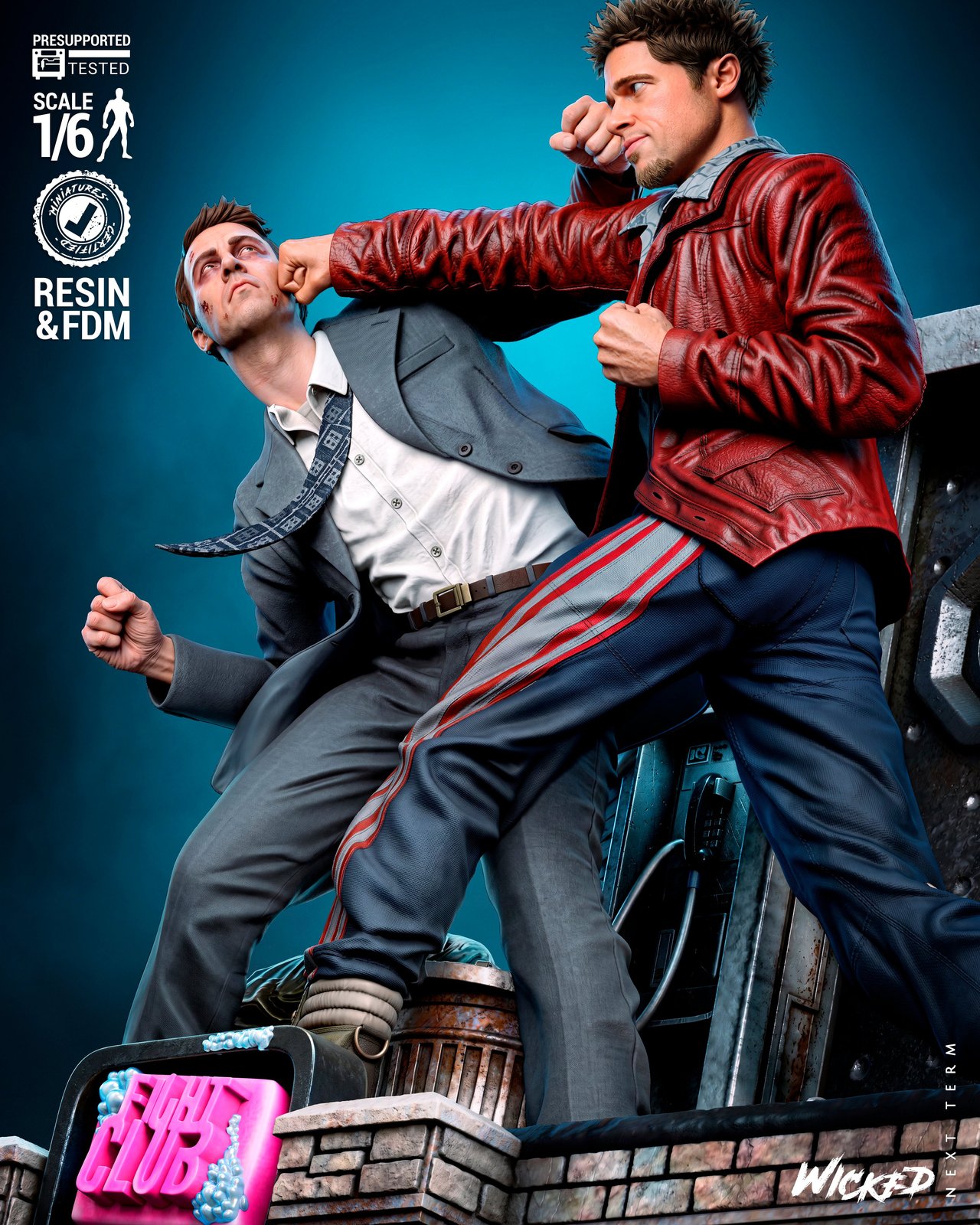 Tyler Durden & The Narrator - Diorama (Fight Club) - Image 5