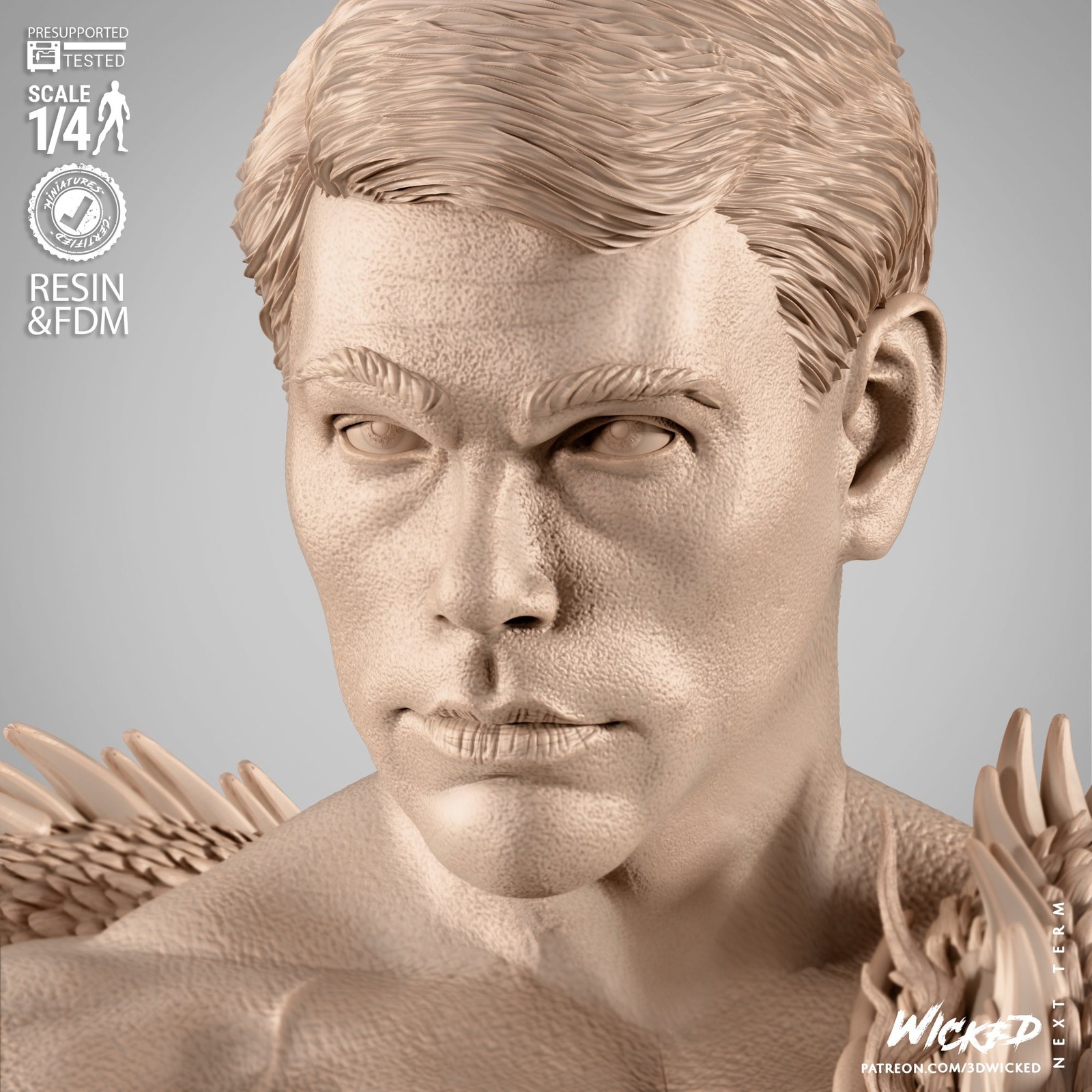 Frank Dux Portrait Bust - Image 3