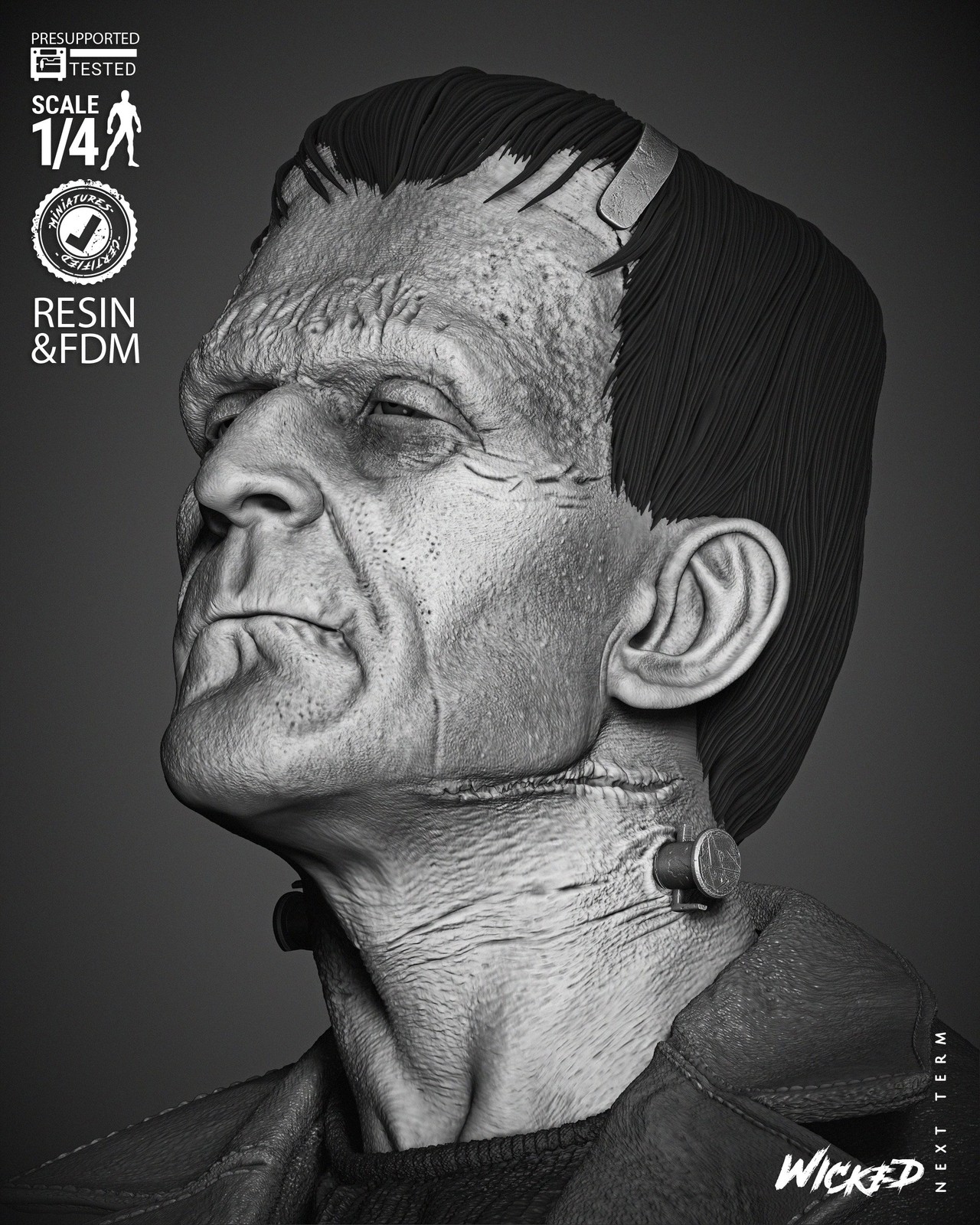 Frankenstein Portrait Bust - Image 2