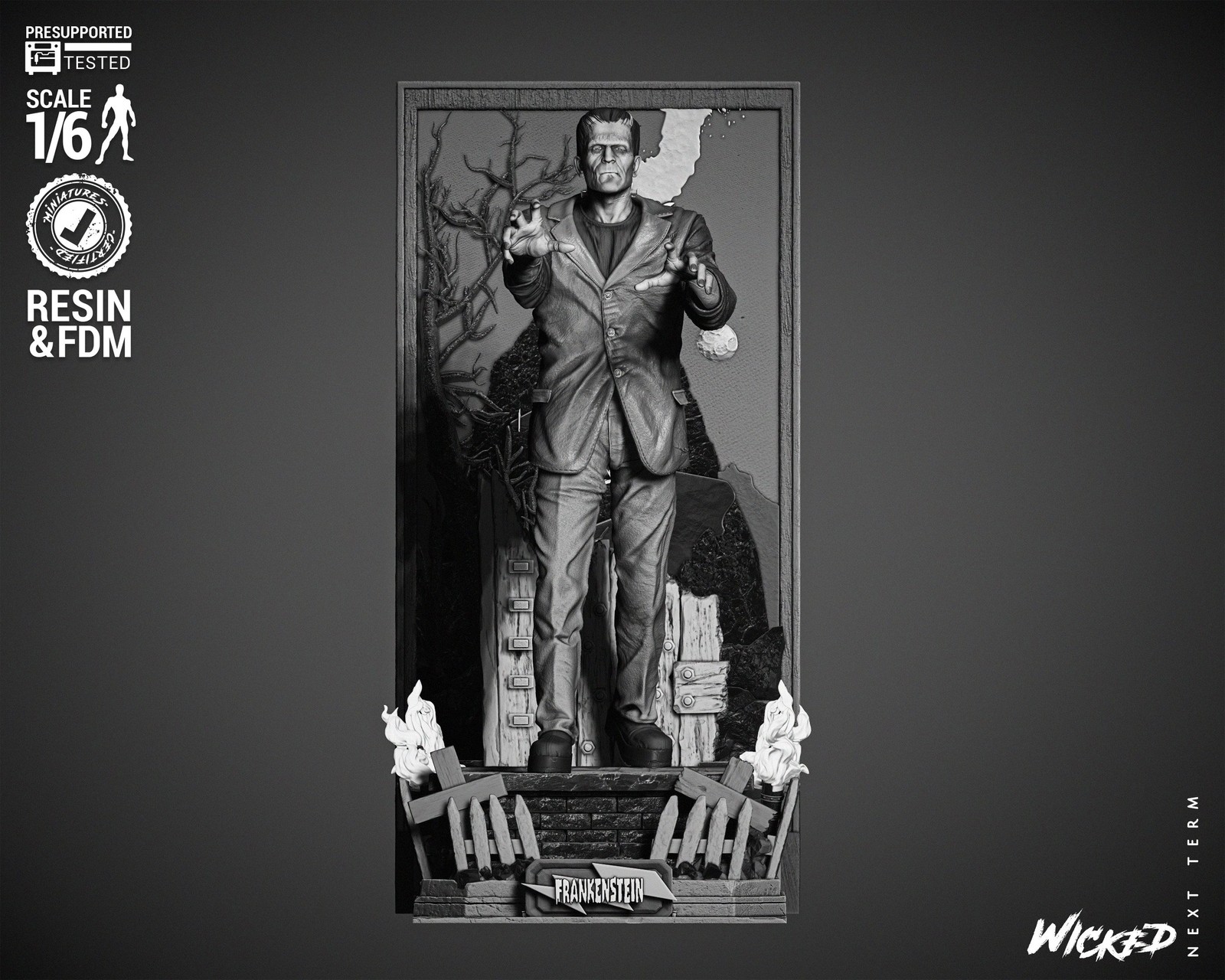 Frankenstein Sculpture