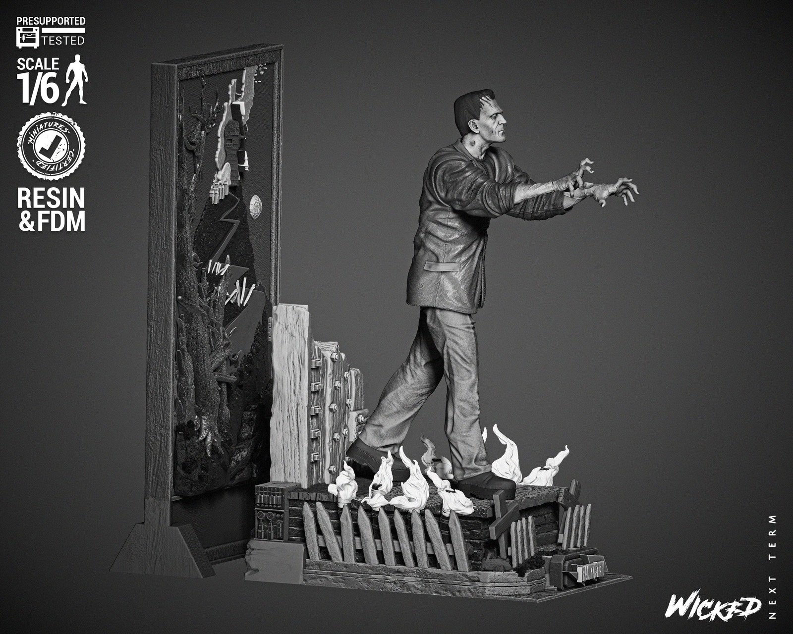 Frankenstein Sculpture - Image 3