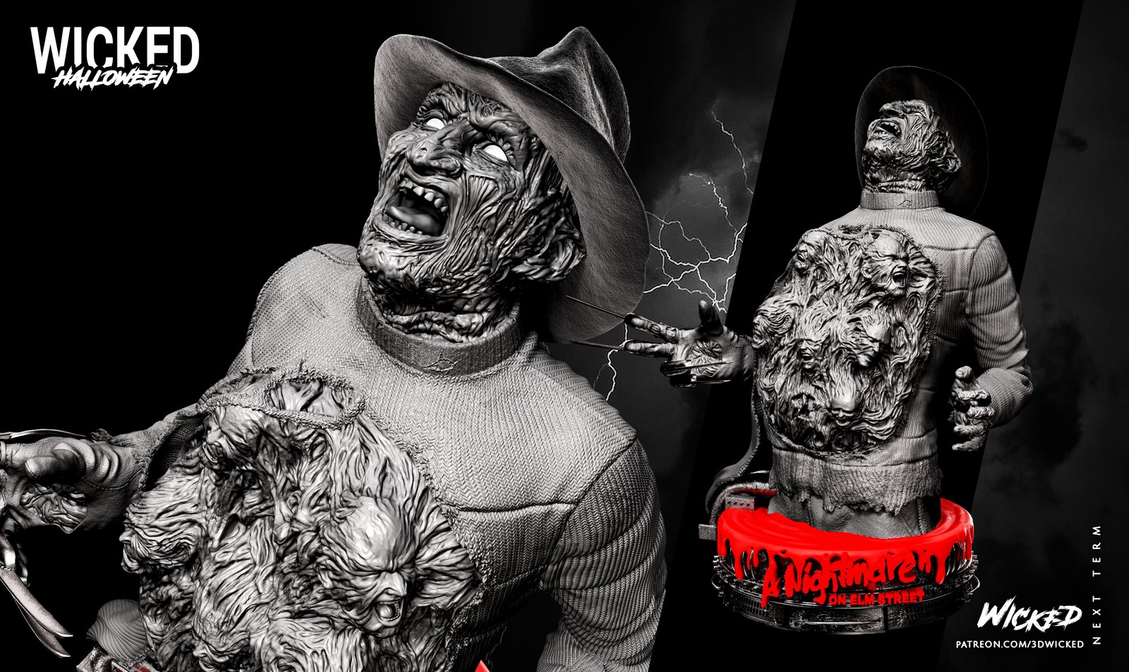 Freddy Krueger Bust