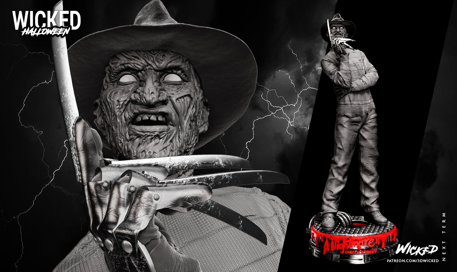Freddy Krueger Sculpture