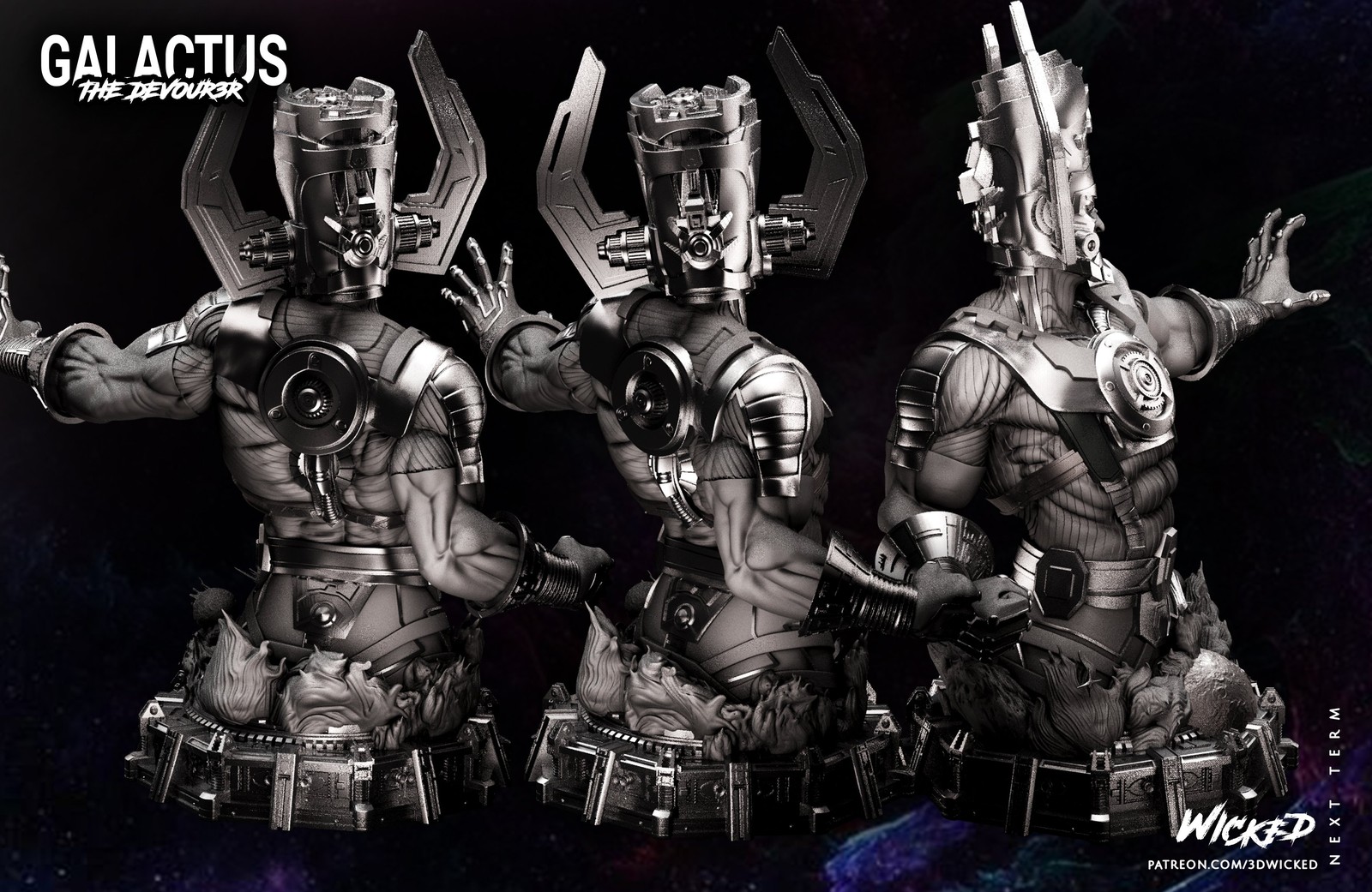 Marvel Galactus Bust - Image 3