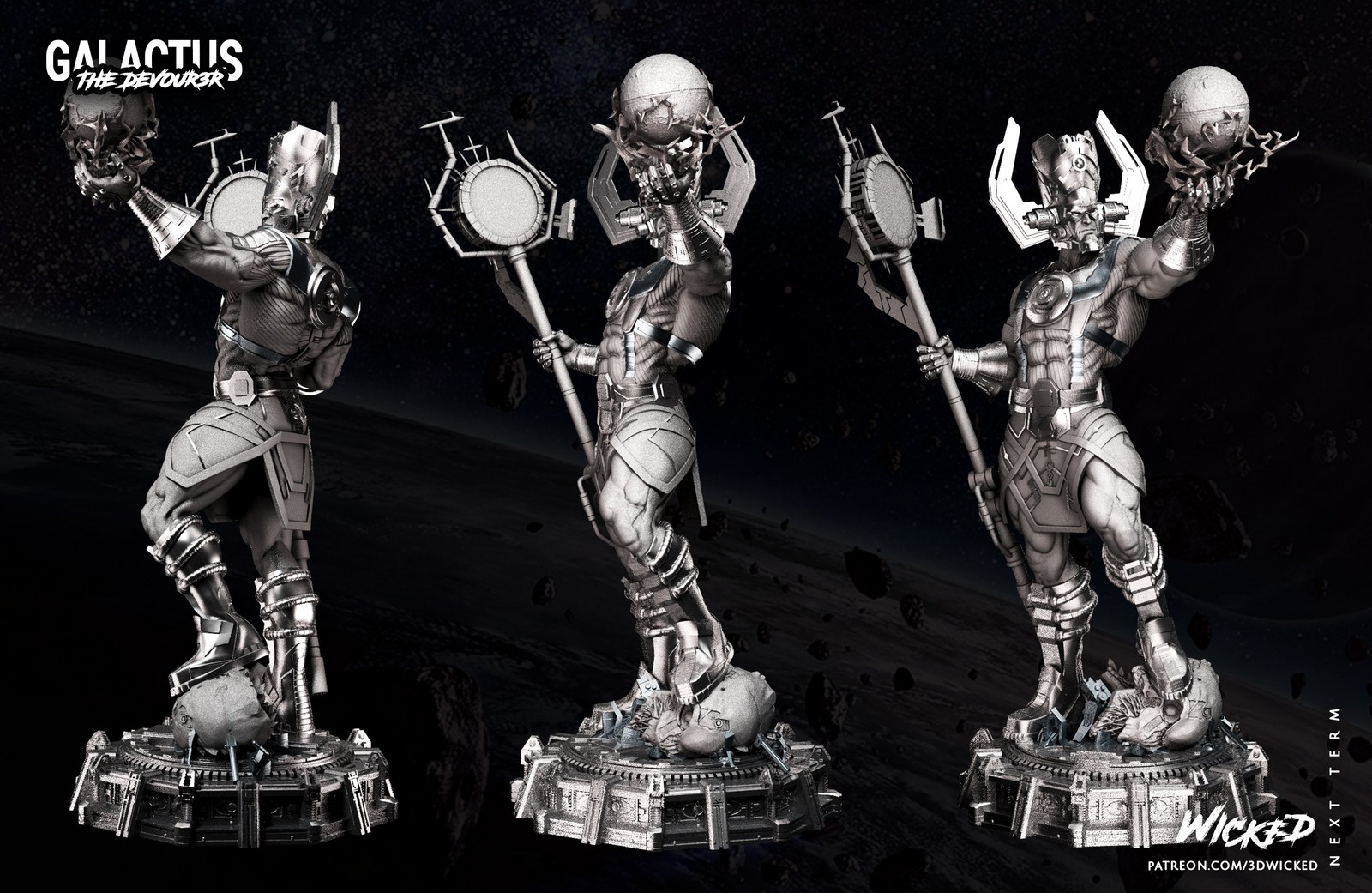 Marvel Galactus Sculpture - Image 2
