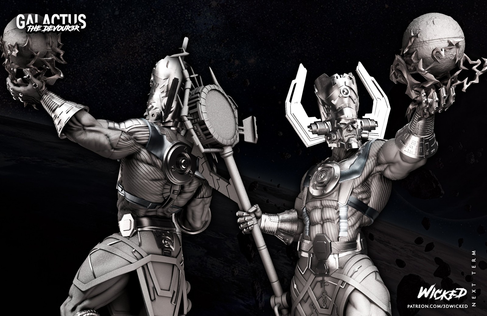 Marvel Galactus Sculpture - Image 5