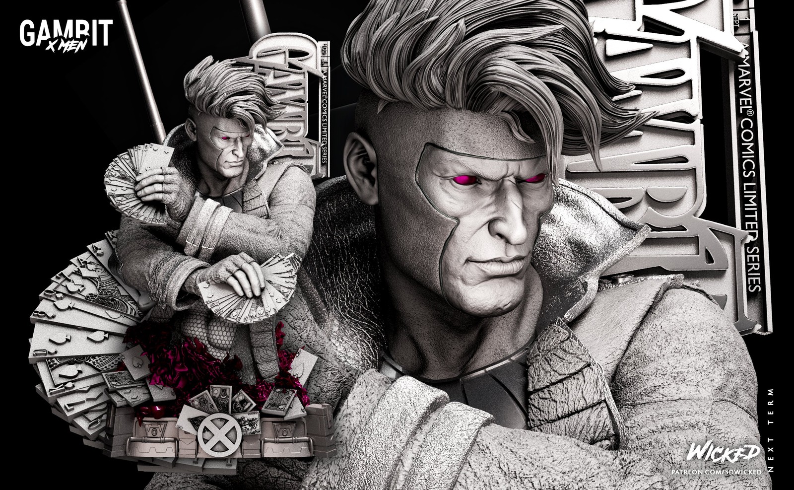 Marvel Gambit Bust