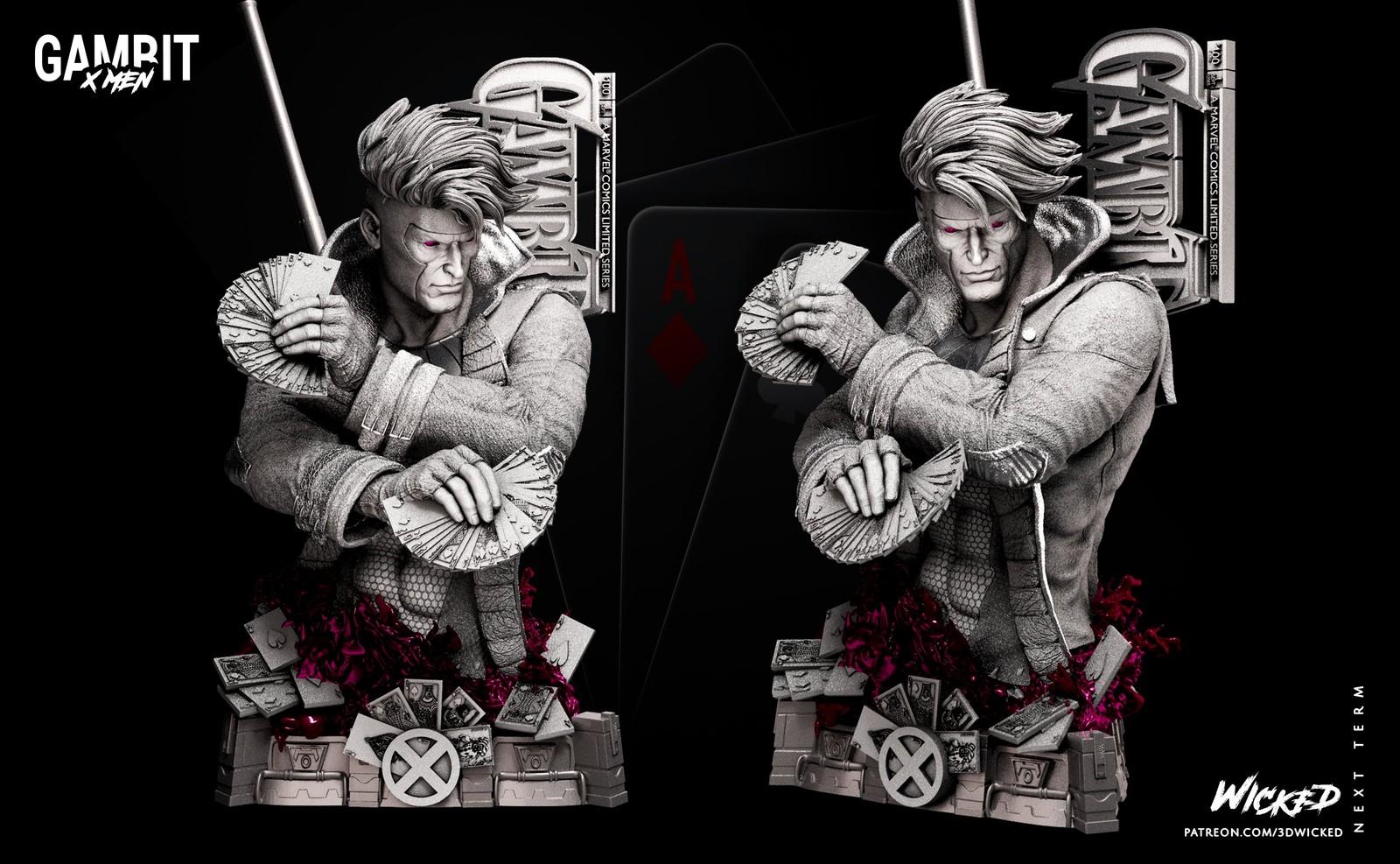 Marvel Gambit Bust - Image 2