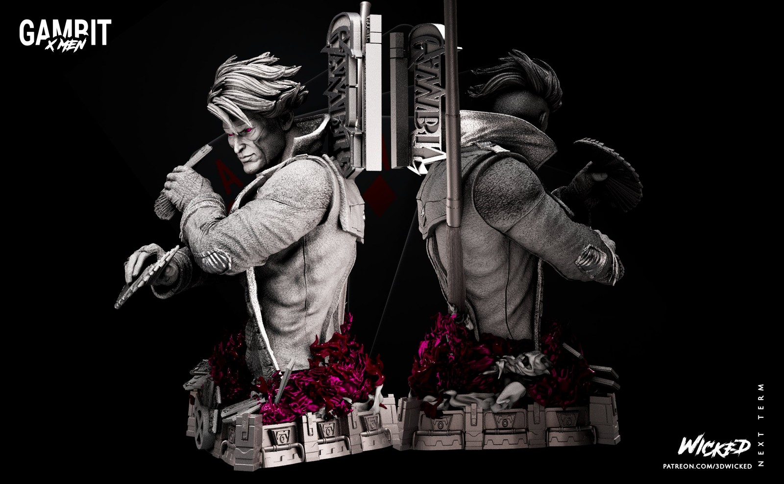 Marvel Gambit Bust - Image 3