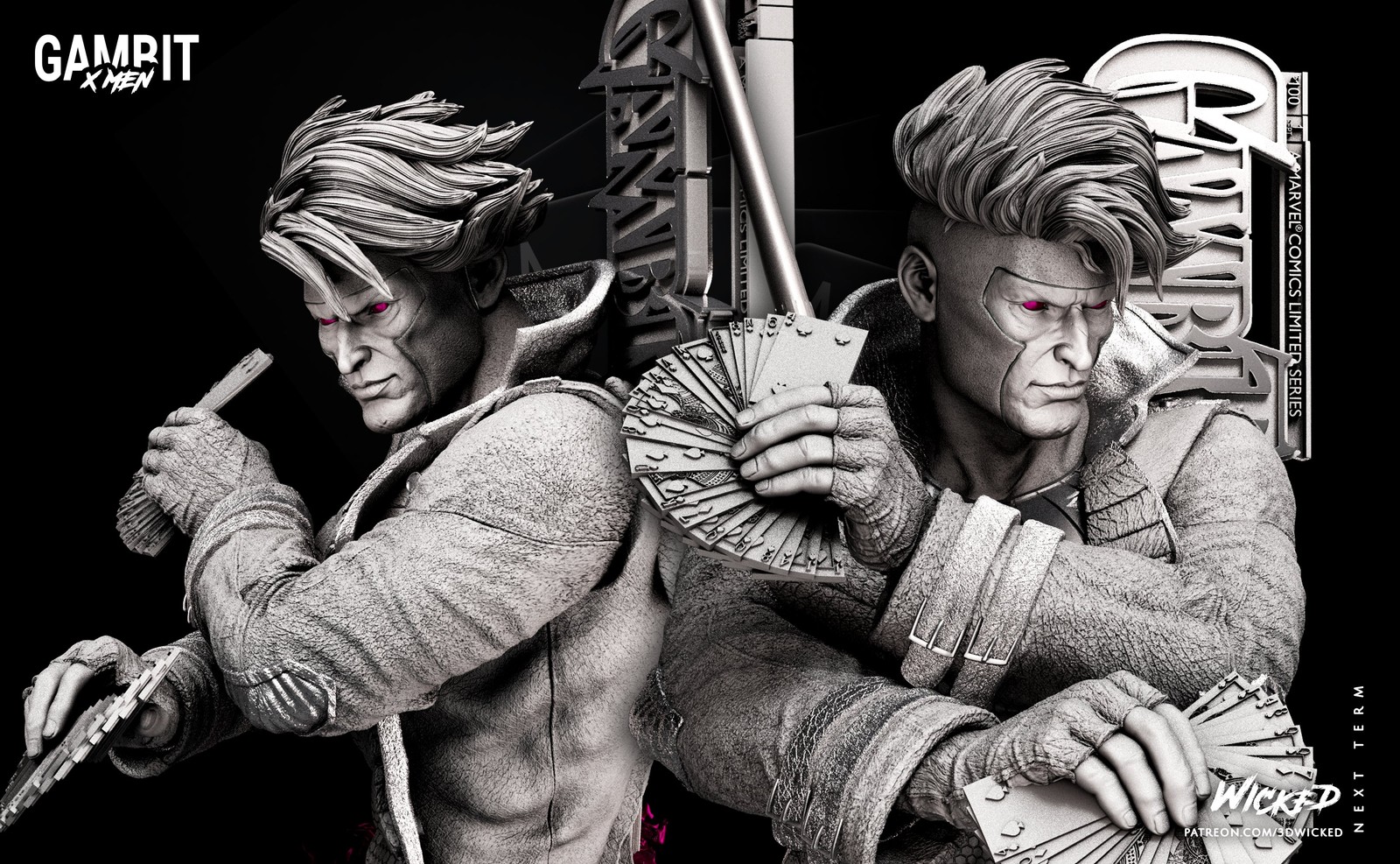 Marvel Gambit Bust - Image 5