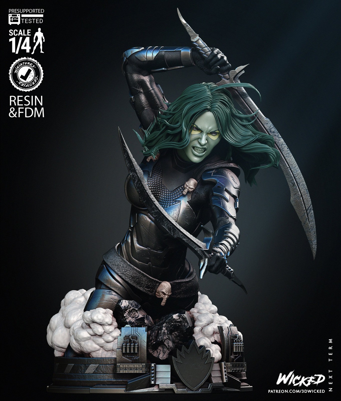 Marvel Gamora Comic Version Bust - Image 2