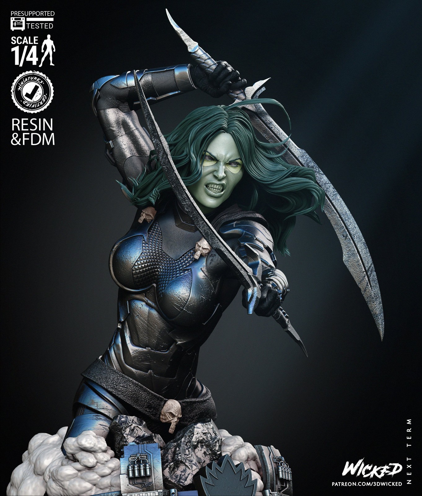 Marvel Gamora Comic Version Bust - Image 4