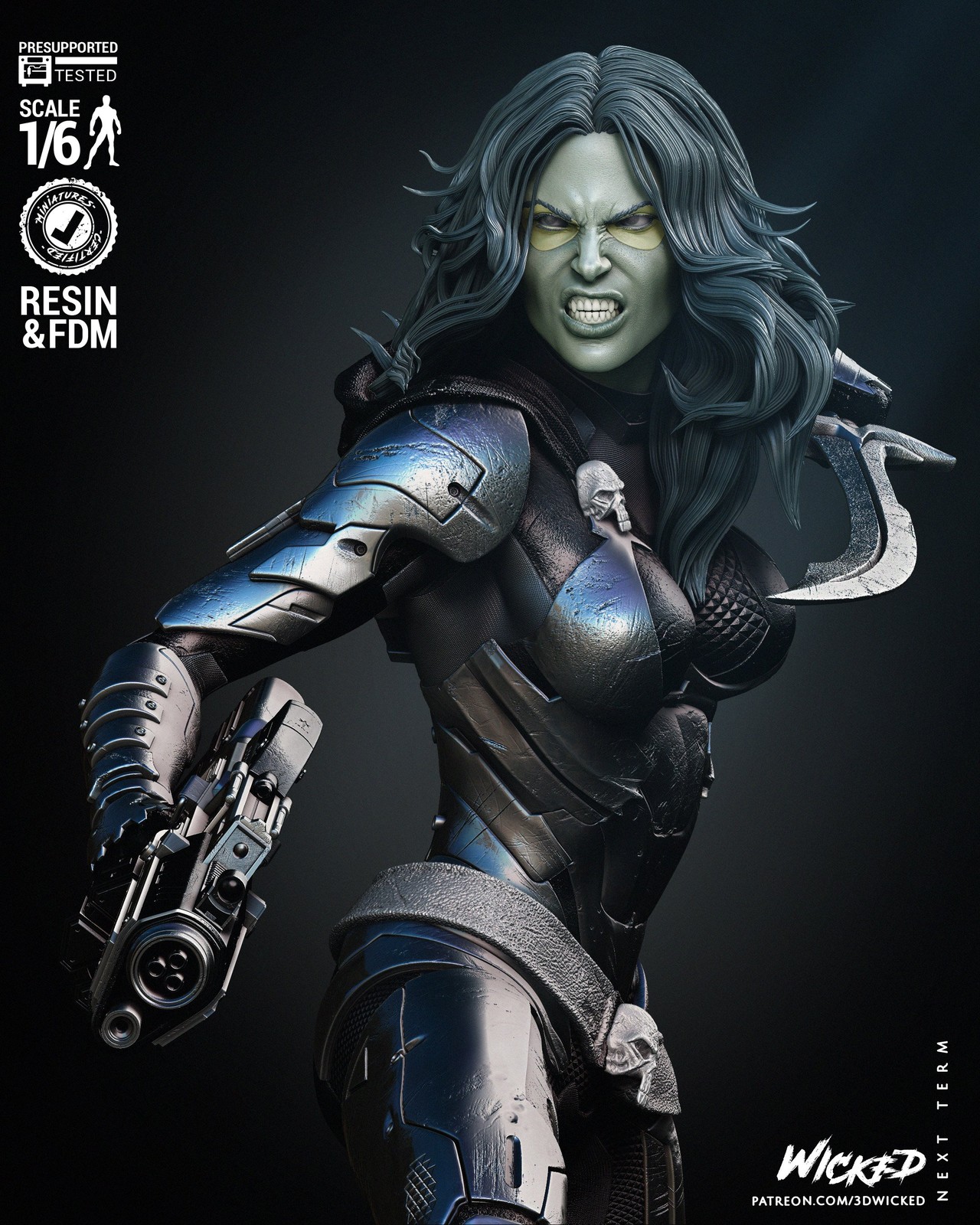 Marvel Gamora Comic Version Sculpture - Image 4