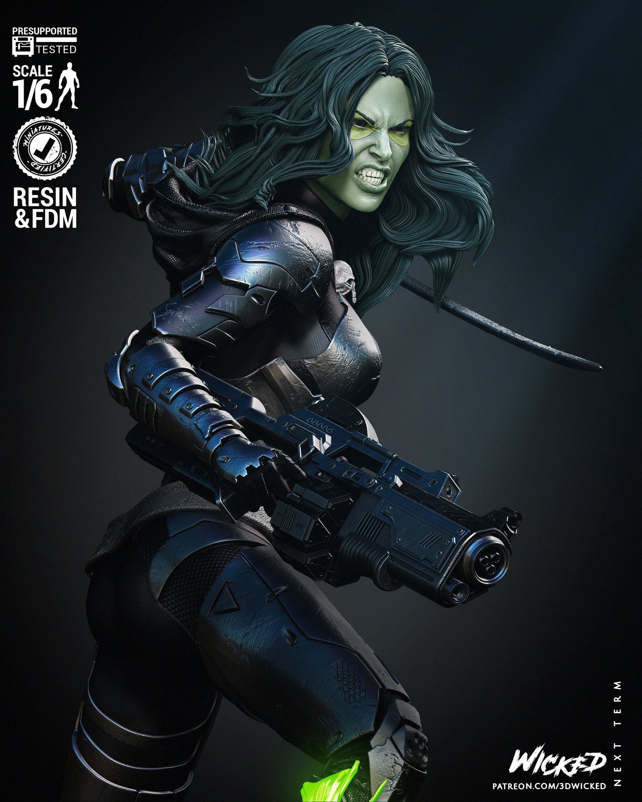 Marvel Gamora Comic Version Sculpture - Image 5