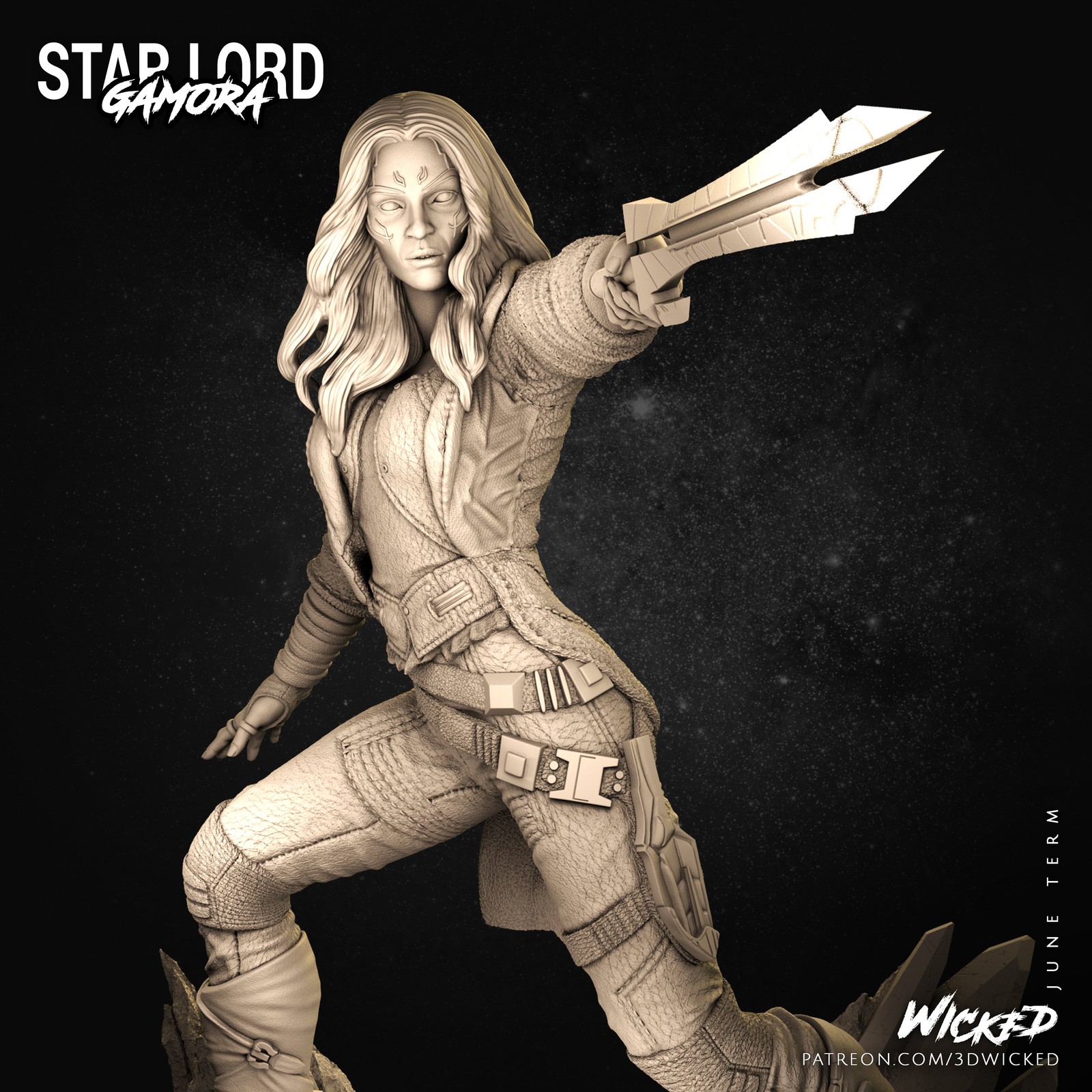 Marvel Gamora Sculpture - Image 2