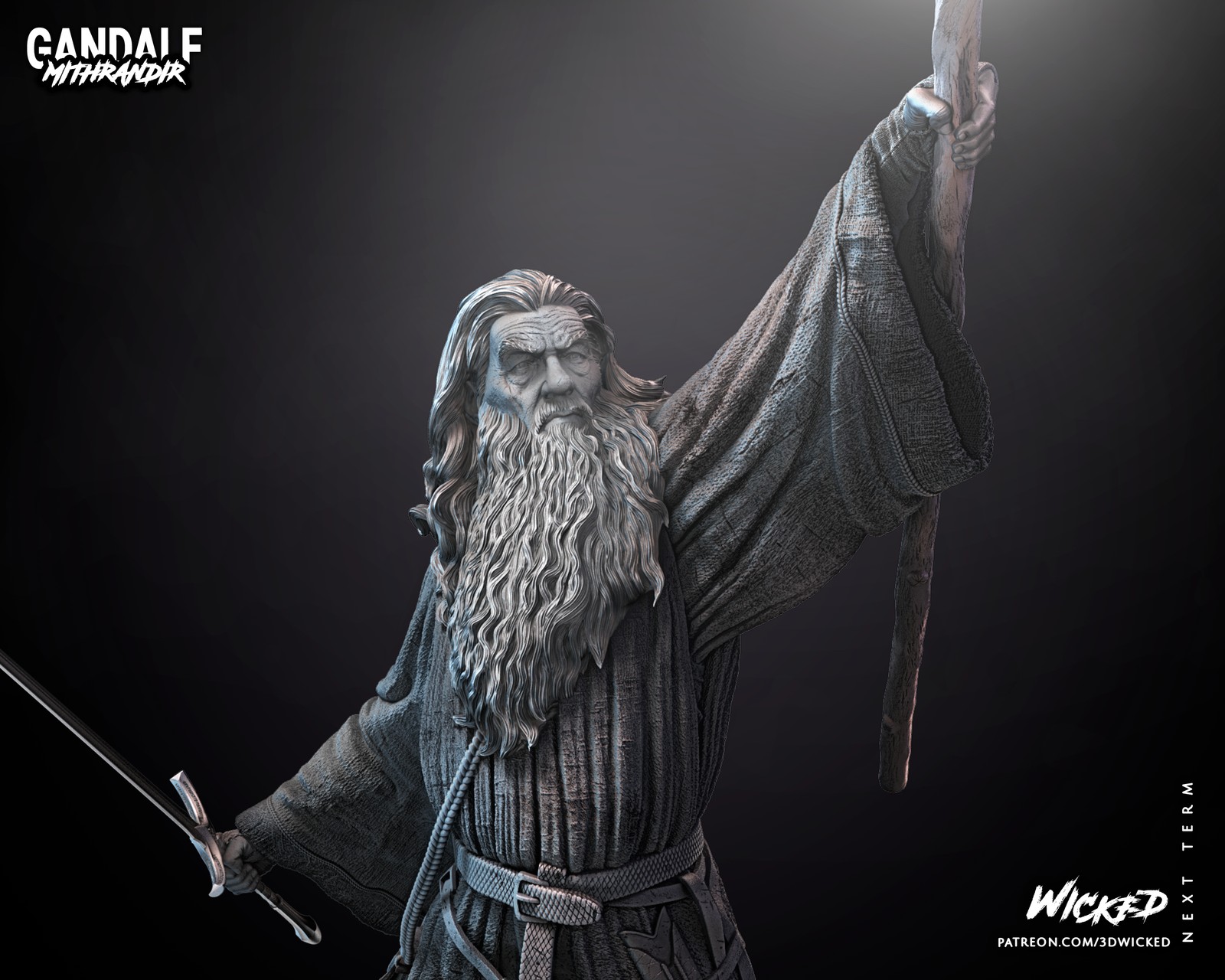 Gandalf Sculpture - Image 2