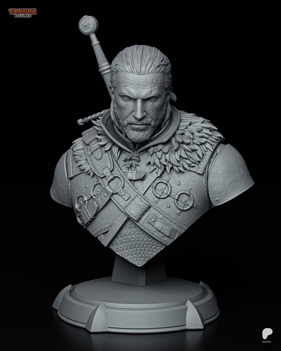Geralt - The Witcher 3 - Bust