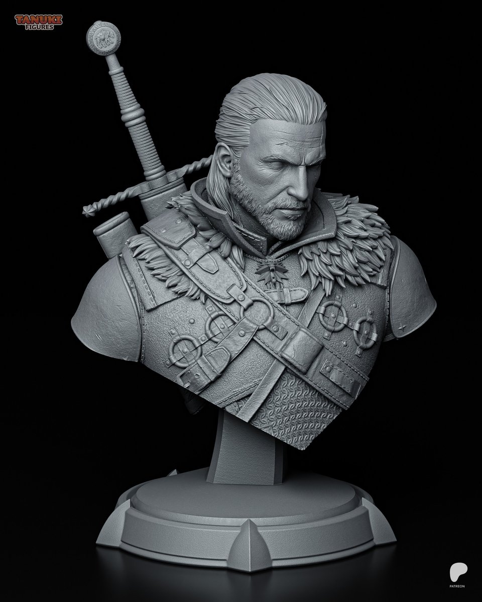 Geralt - The Witcher 3 - Bust - Image 2