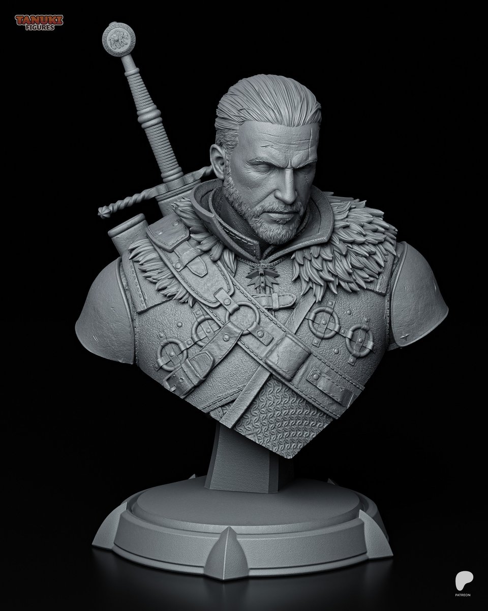 Geralt - The Witcher 3 - Bust - Image 4