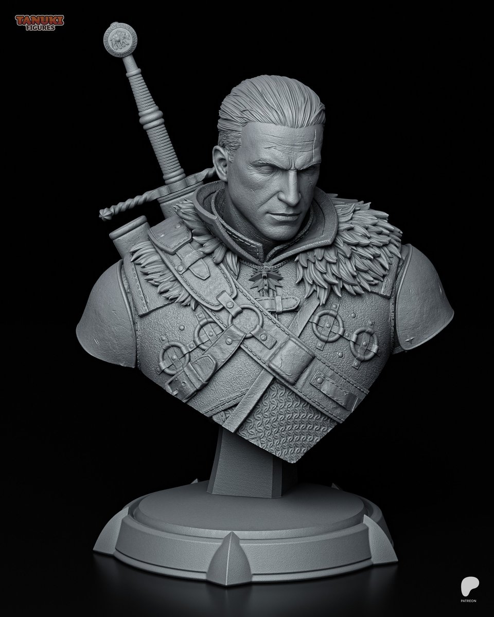 Geralt - The Witcher 3 - Bust - Image 5