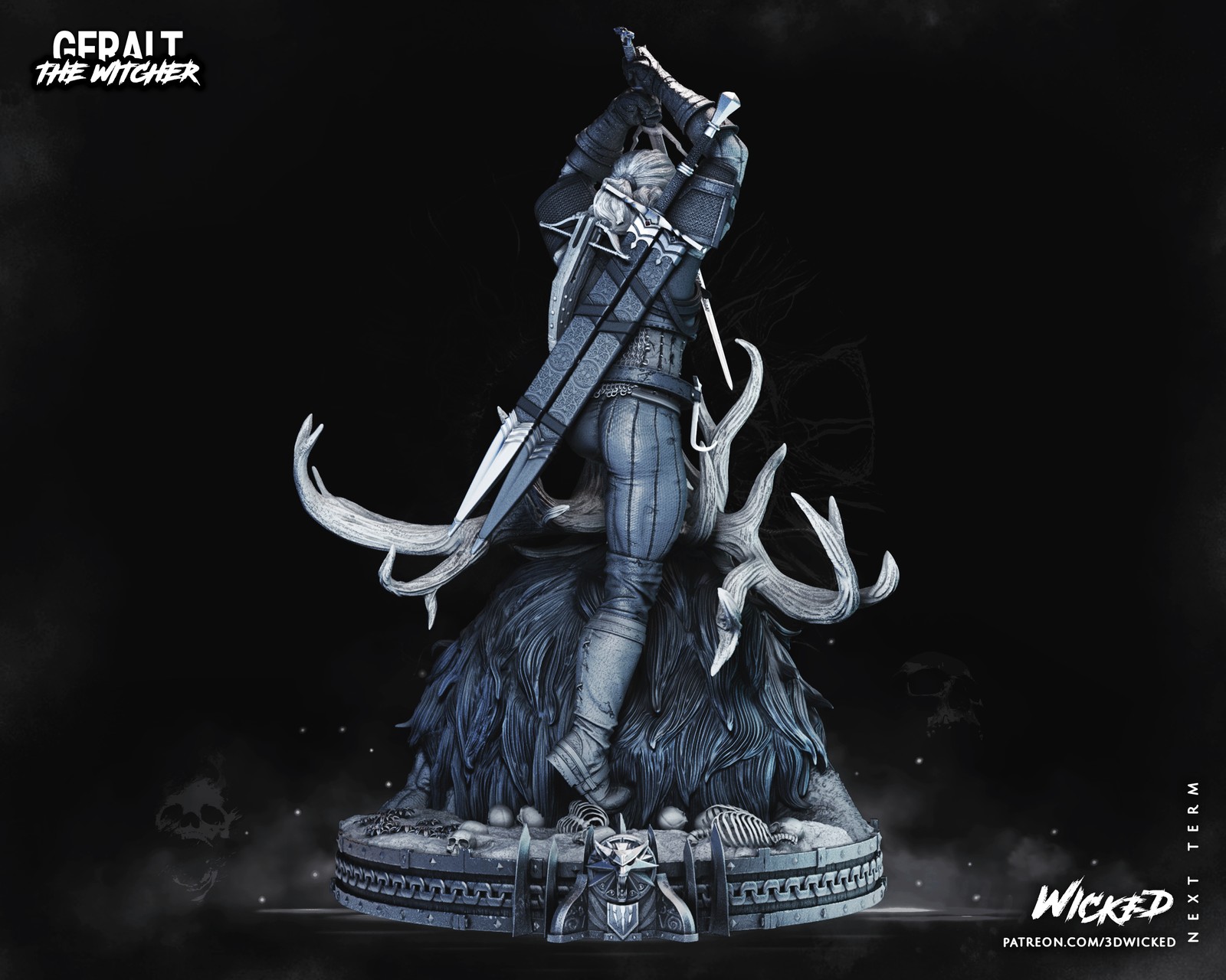 Geralt de Rivia Sculpture - Image 4