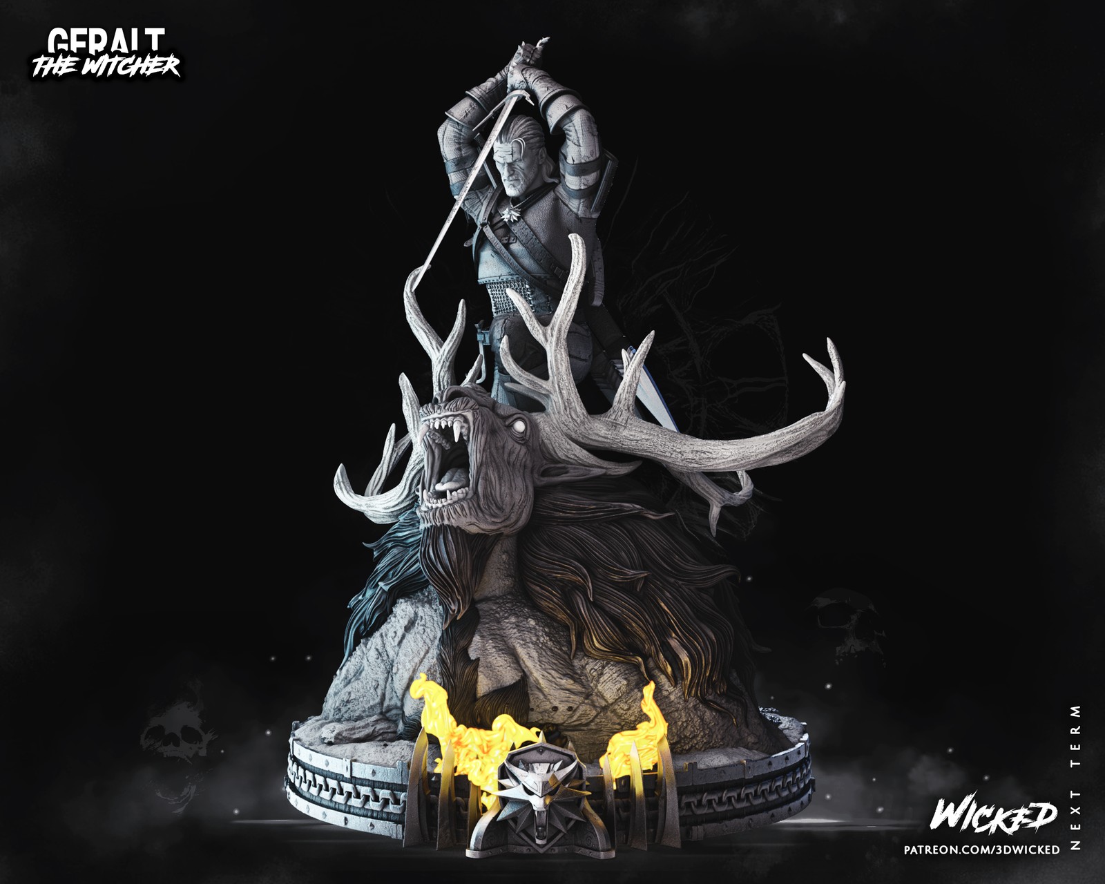 Geralt de Rivia Sculpture - Image 5