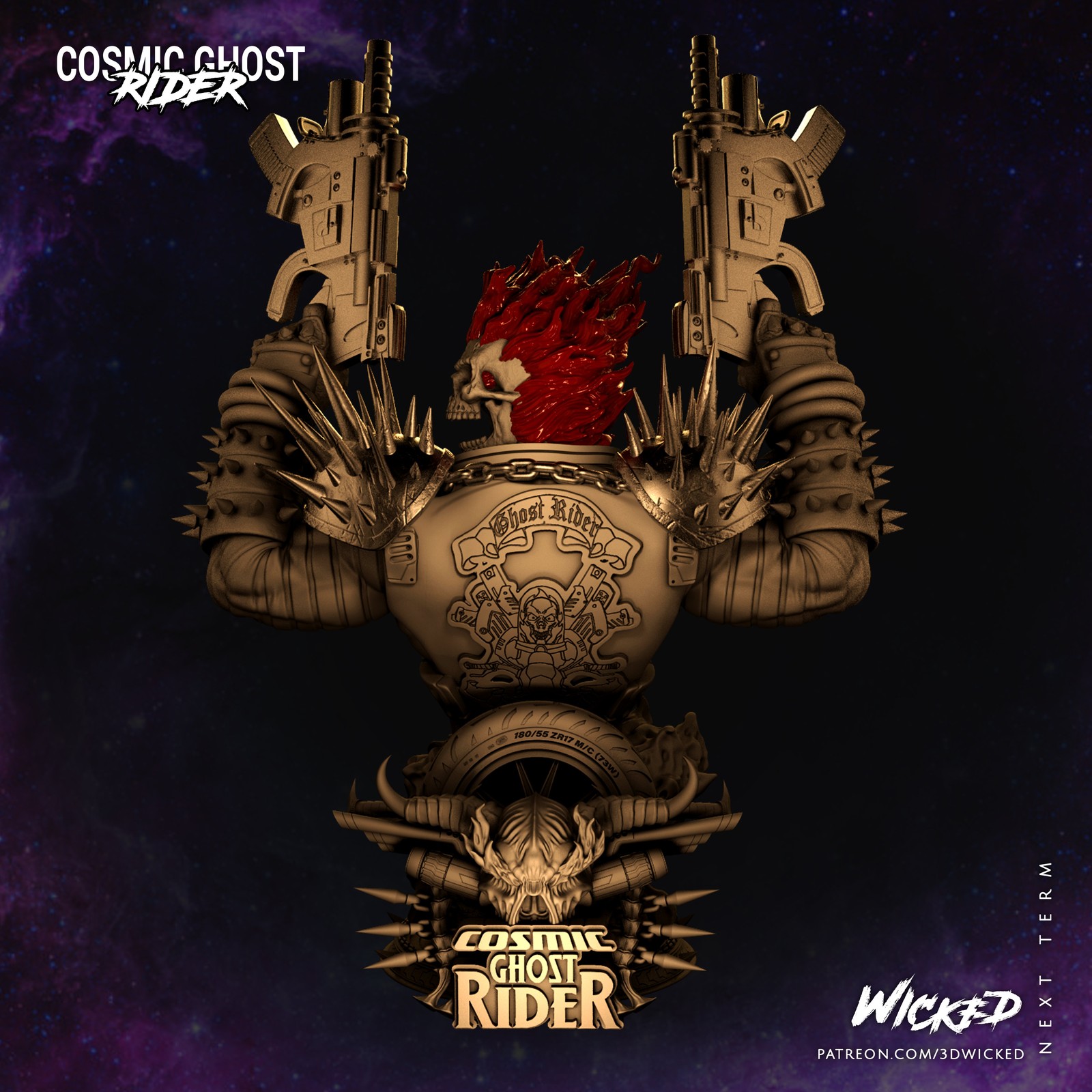 Marvel Cosmic Ghost Rider Bust