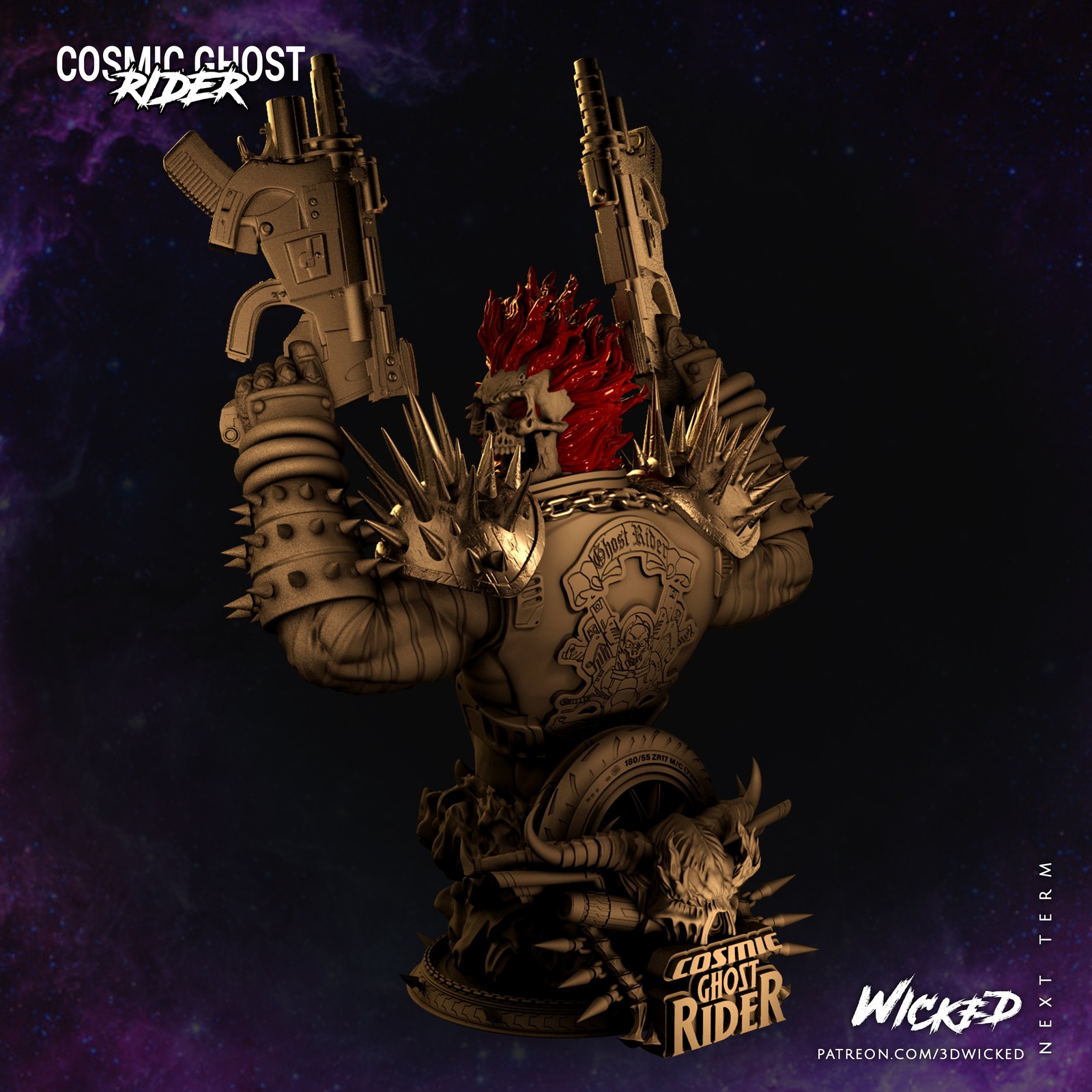 Marvel Cosmic Ghost Rider Bust - Image 2