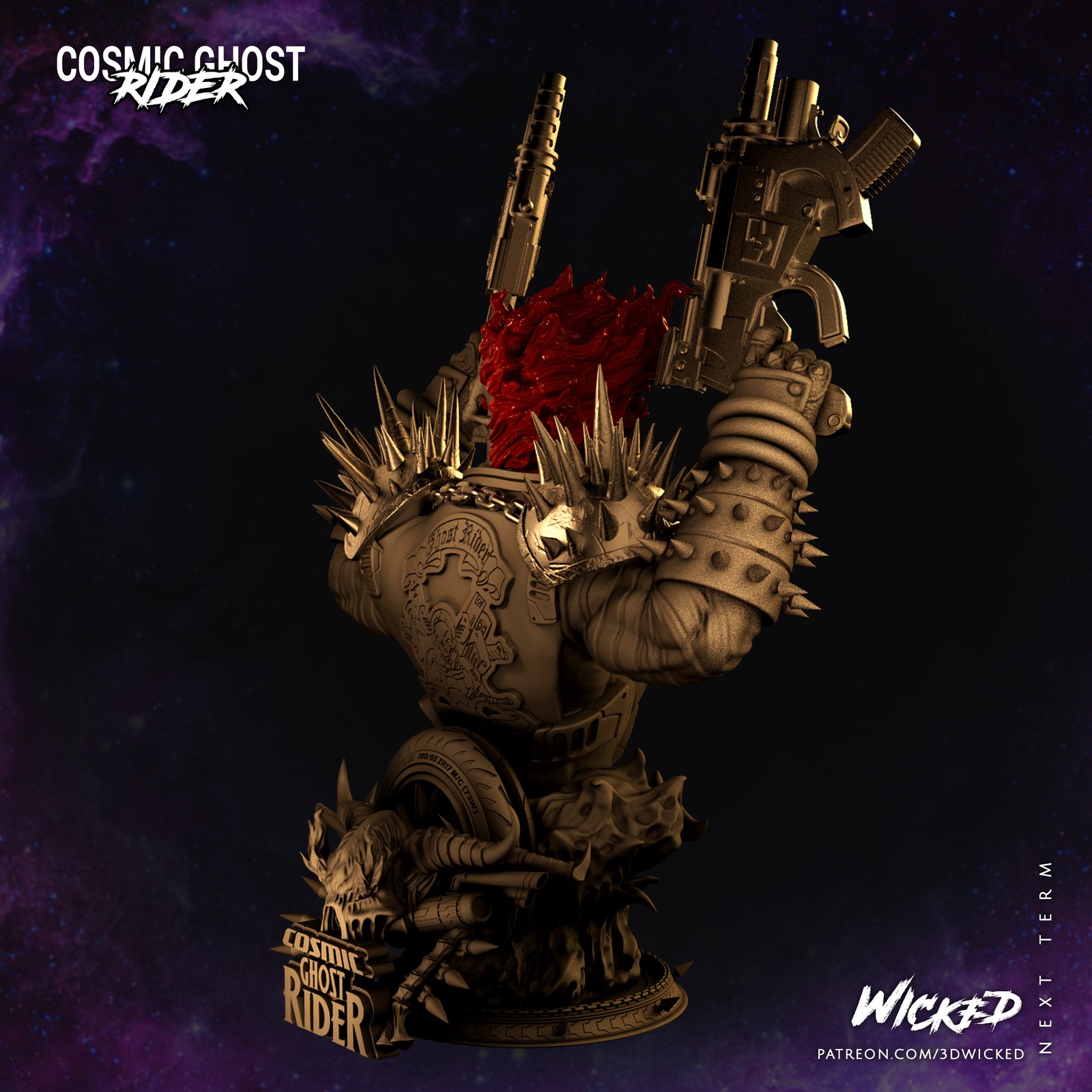 Marvel Cosmic Ghost Rider Bust - Image 3