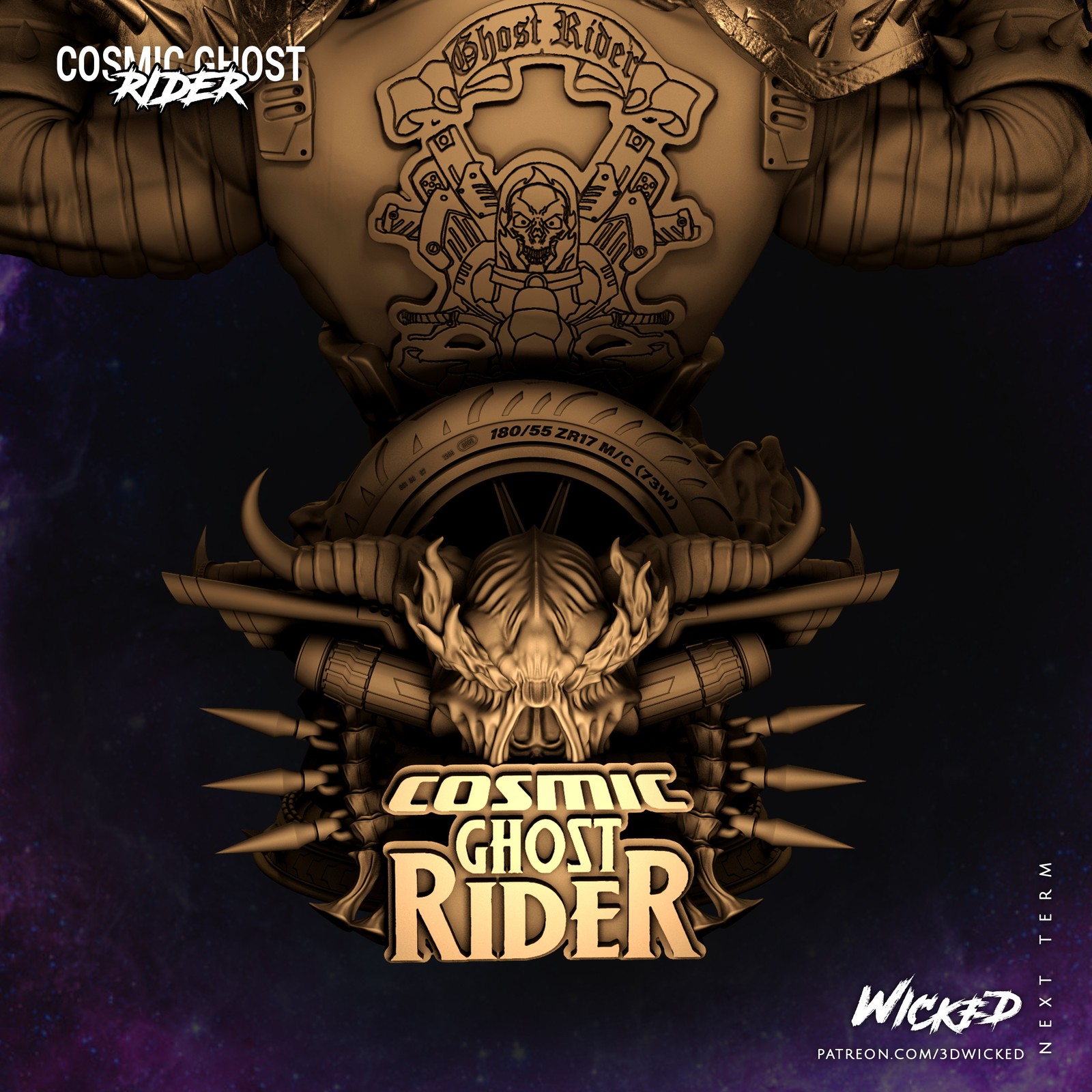 Marvel Cosmic Ghost Rider Bust - Image 5