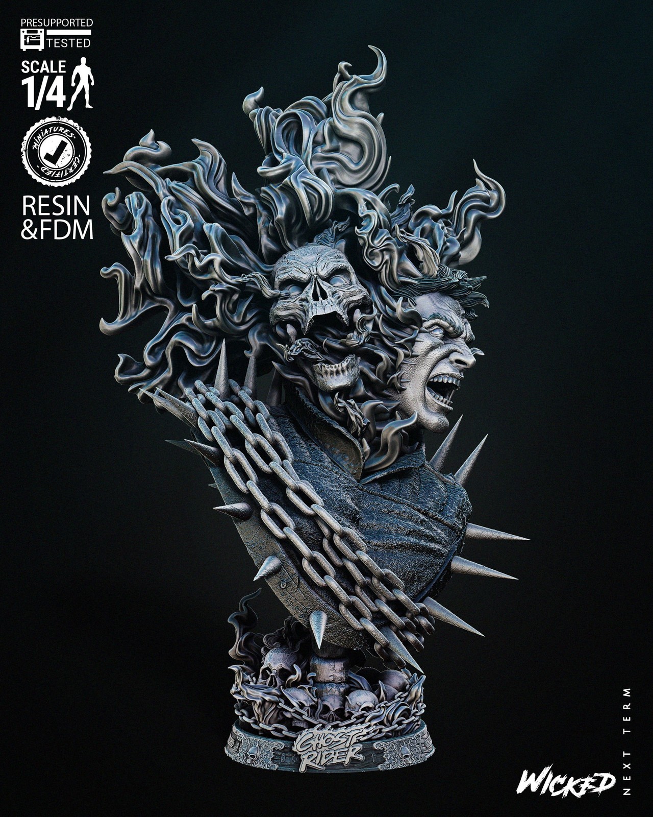 Marvel Ghost Rider Portrait Bust