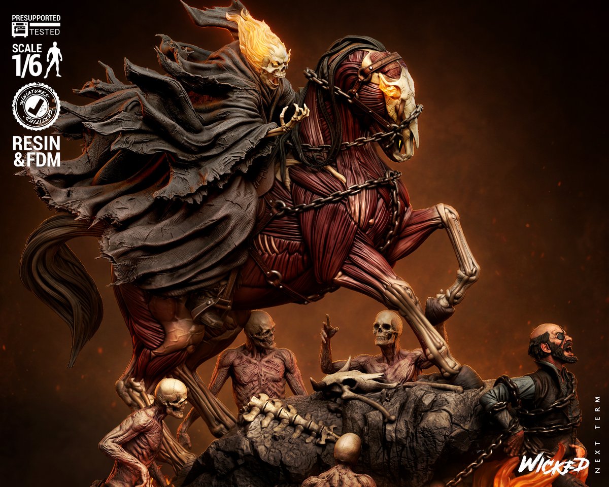 Marvel April 2026 Term Ghost Rider Caleb Diorama - Image 2
